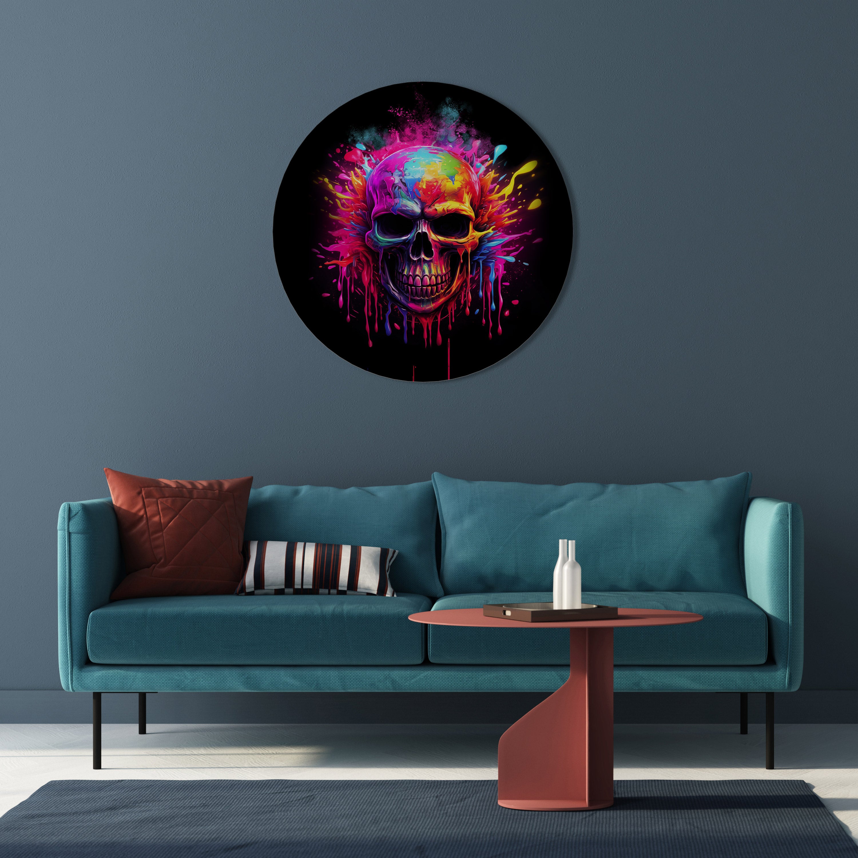SKULL QUEST Obraz okrągły