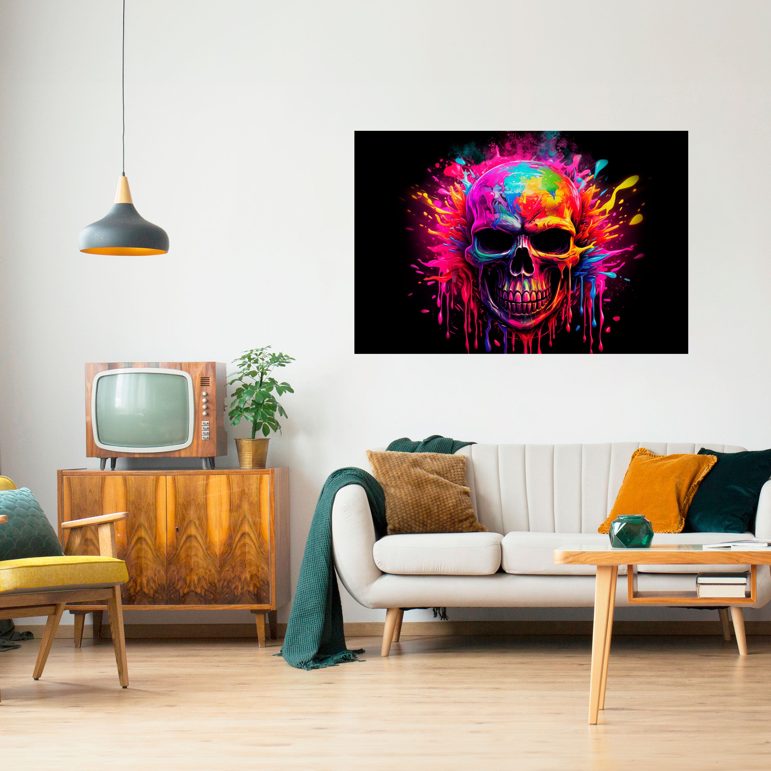 SKULL QUEST Naklejka/Plakat poziomy
