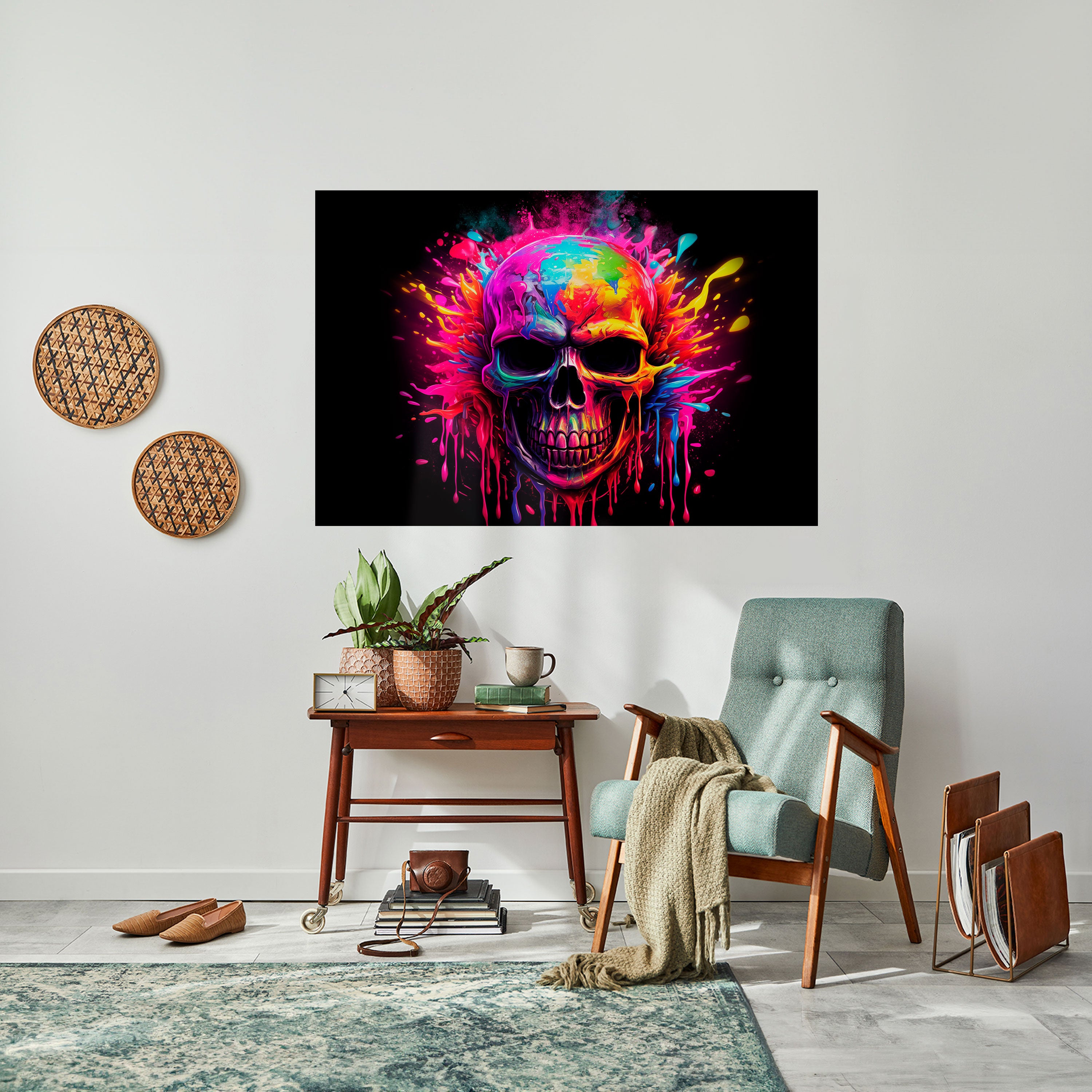 SKULL QUEST Naklejka/Plakat poziomy