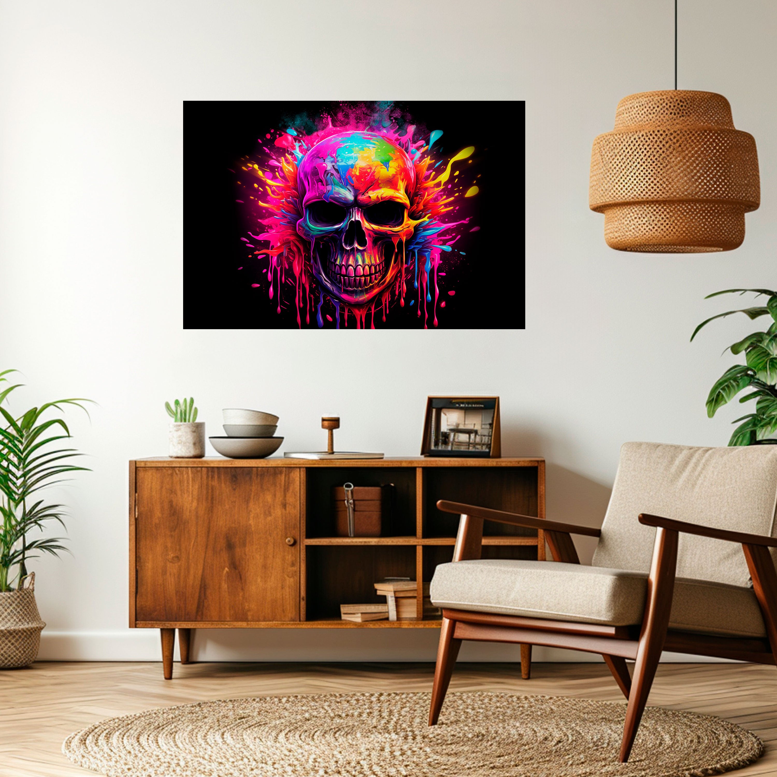 SKULL QUEST Naklejka/Plakat poziomy