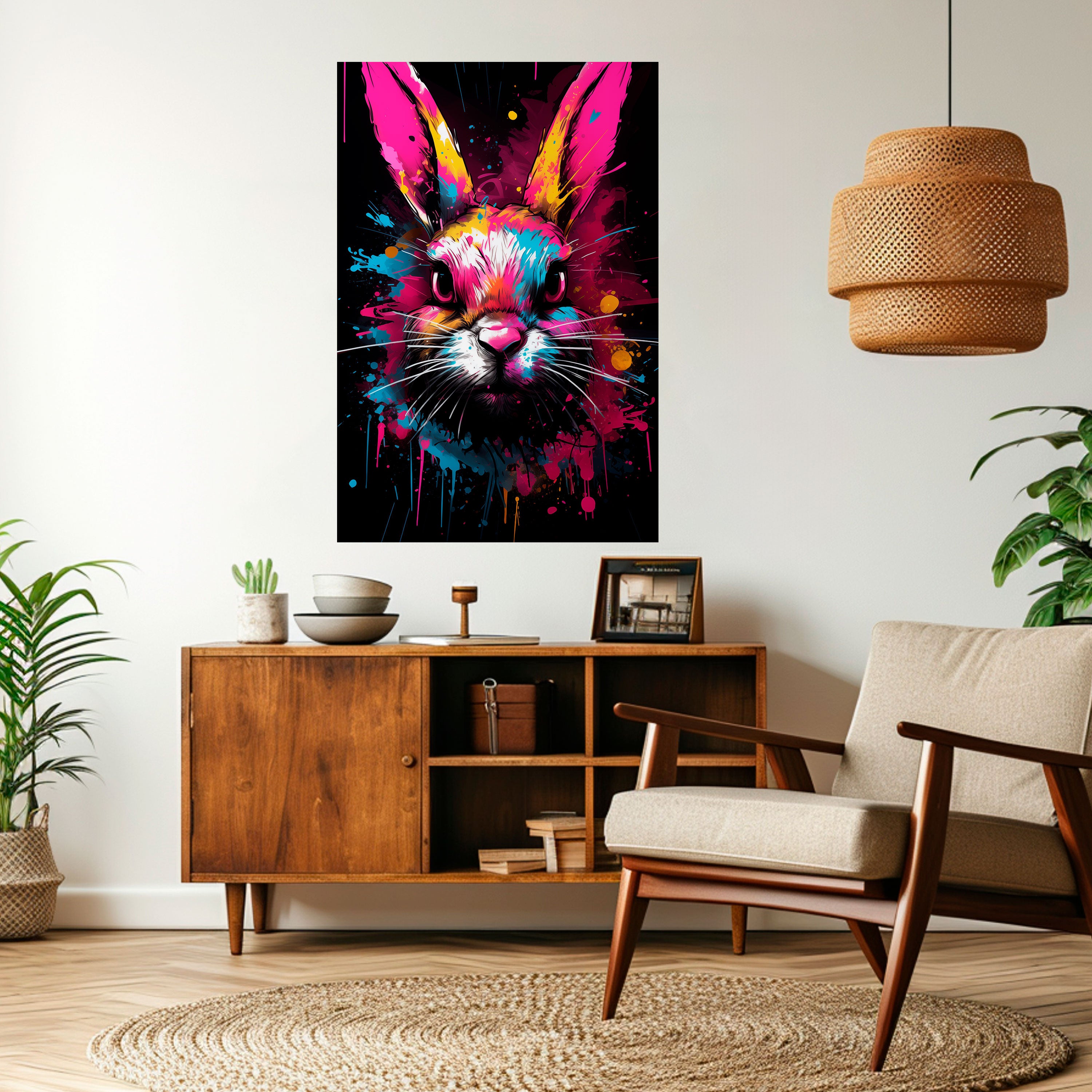 DON'T FOLLOW THE RABBIT Naklejka/Plakat pionowy