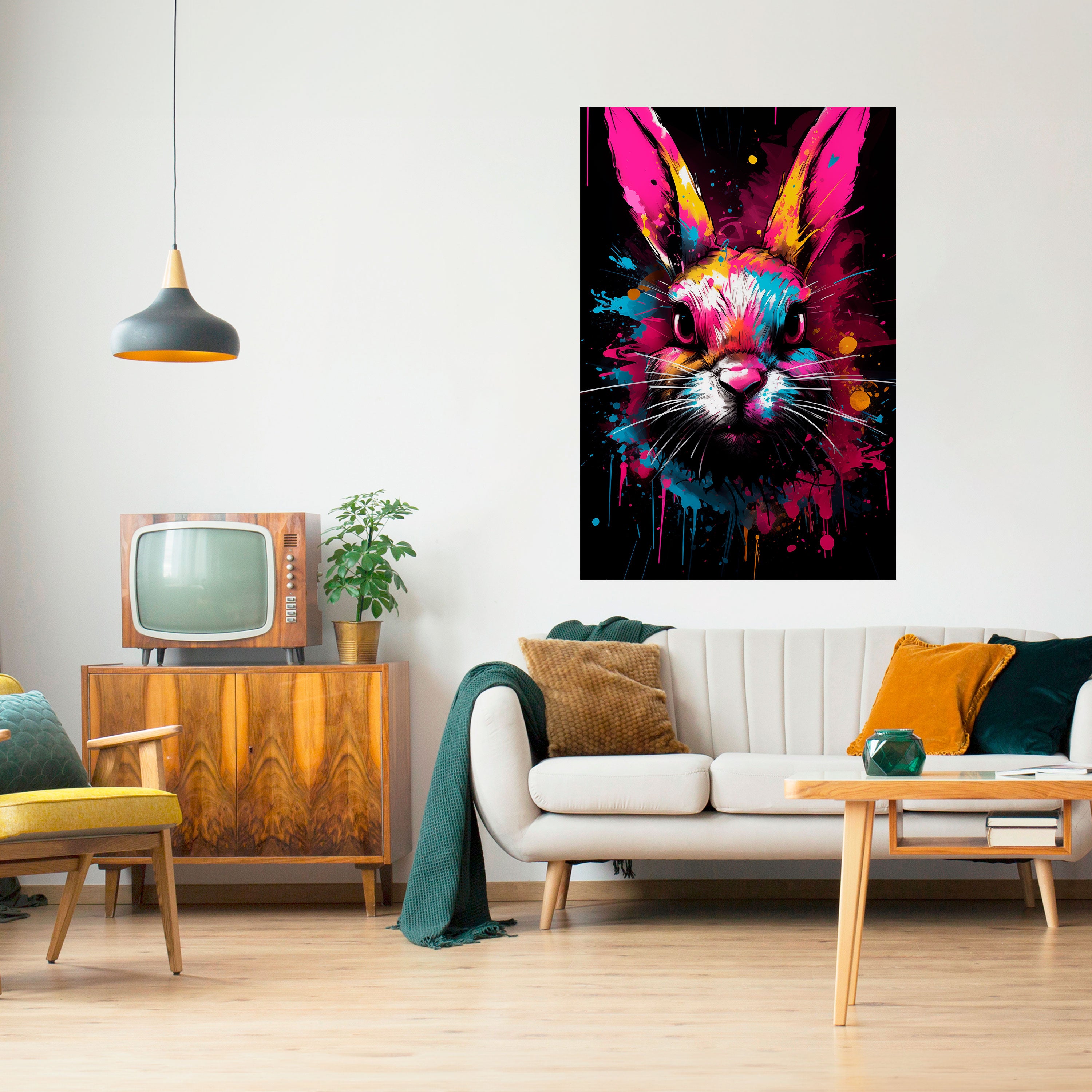 DON'T FOLLOW THE RABBIT Naklejka/Plakat pionowy