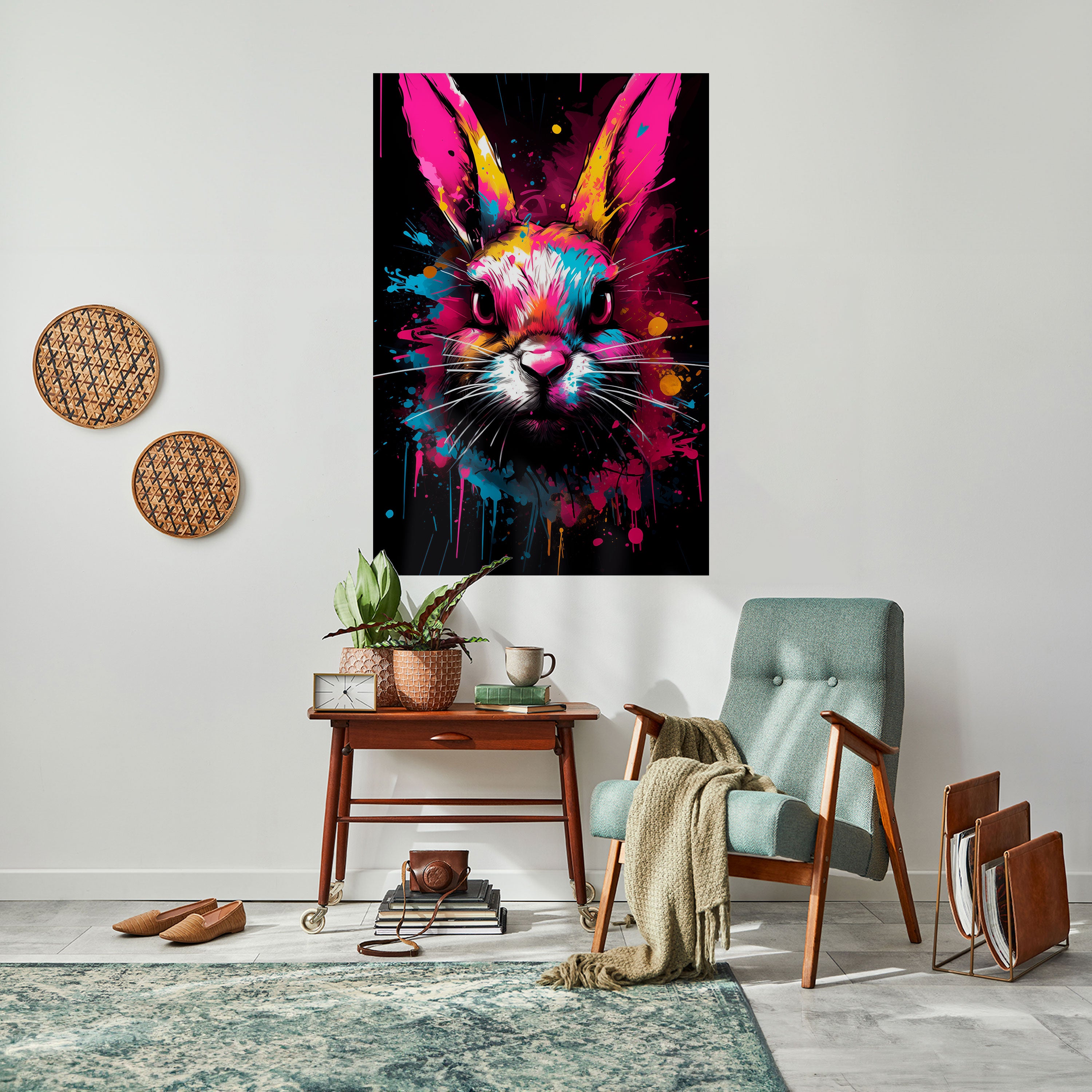 DON'T FOLLOW THE RABBIT Naklejka/Plakat pionowy
