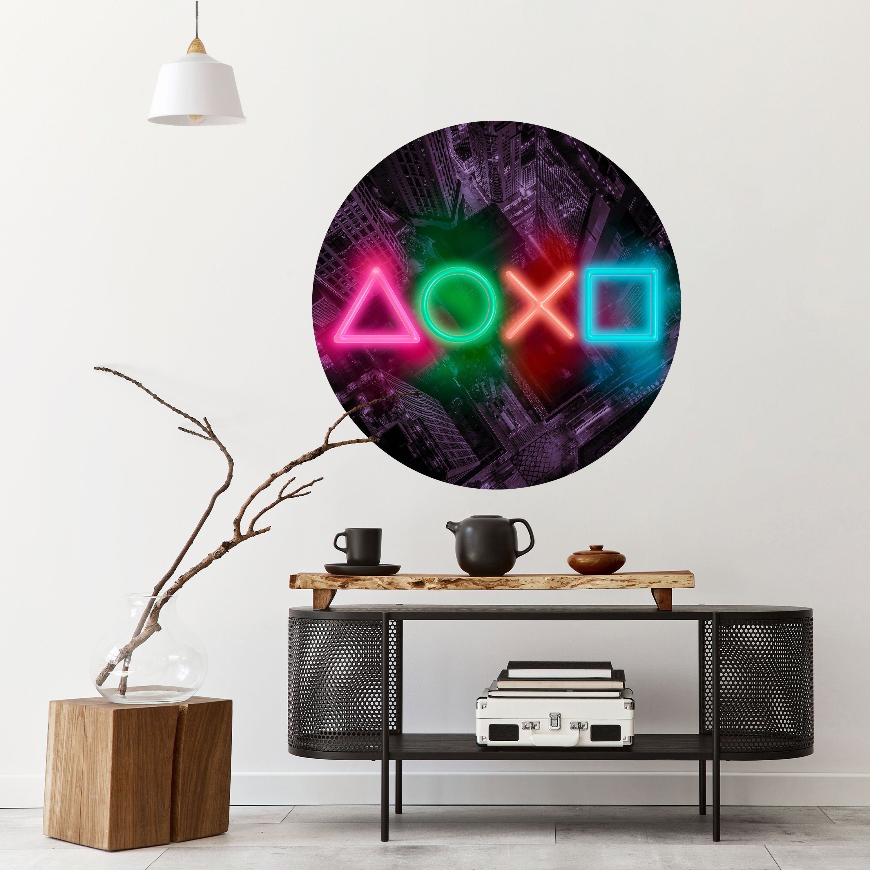 CYBERPUNK CHRONICLE Naklejka okrągła