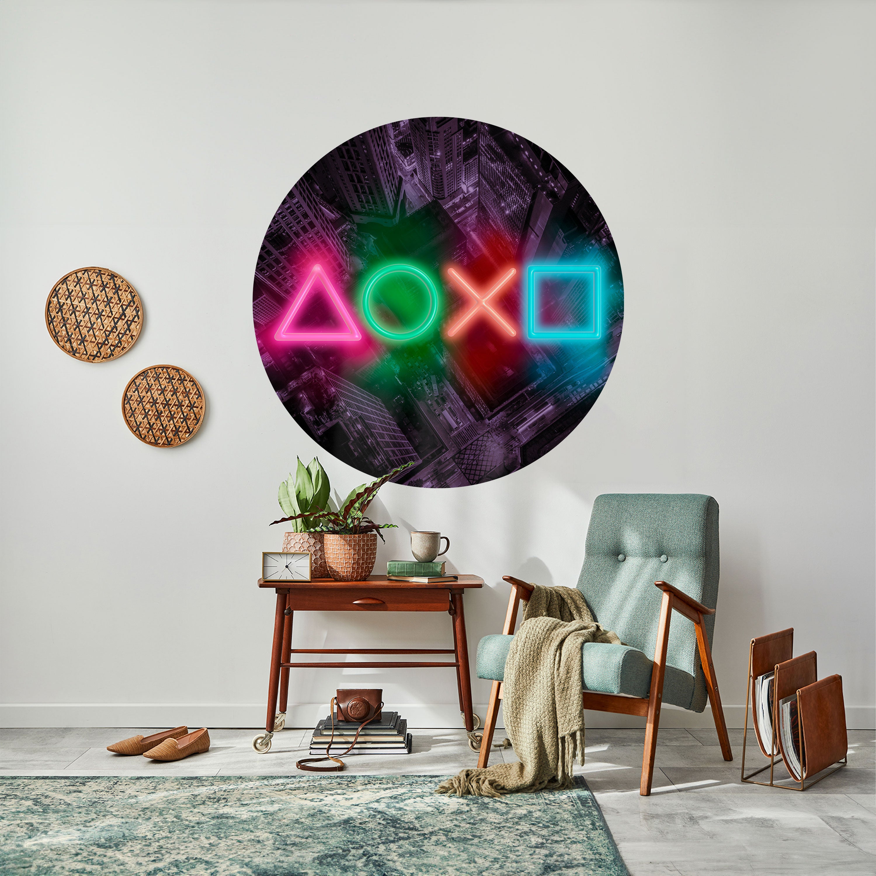 CYBERPUNK CHRONICLE Naklejka okrągła