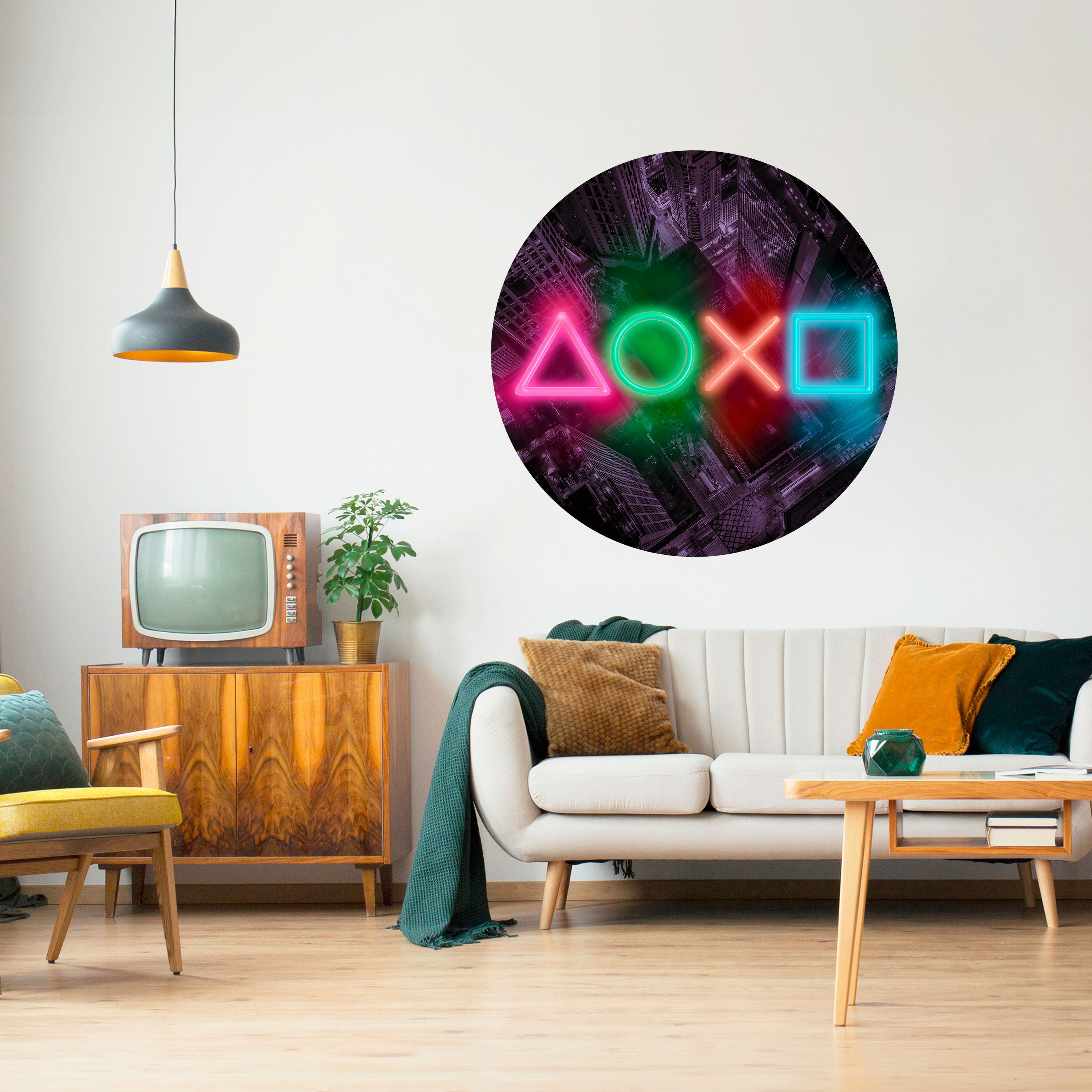 CYBERPUNK CHRONICLE Naklejka okrągła