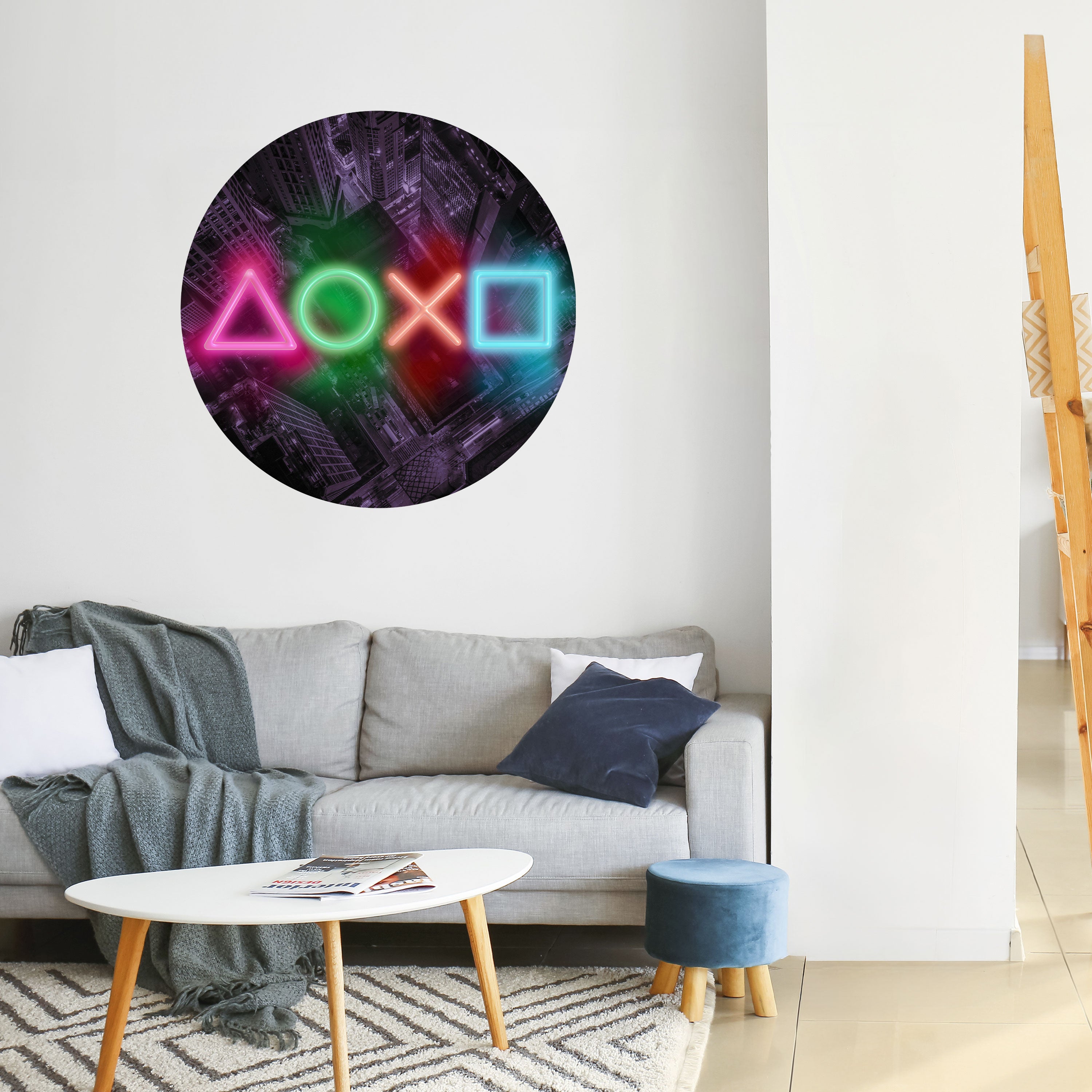 CYBERPUNK CHRONICLE Naklejka okrągła