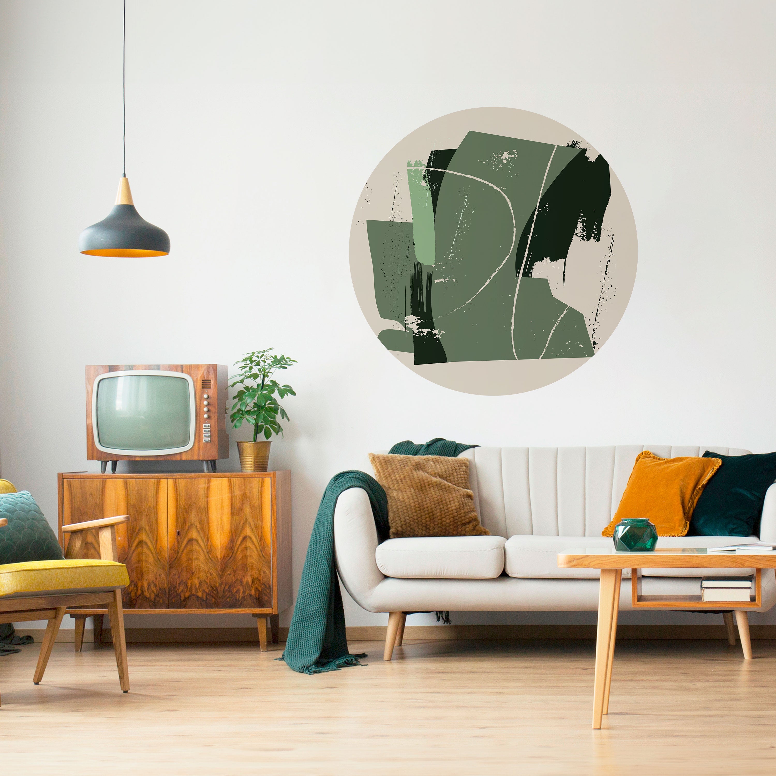 EVERGREEN ESCAPE Naklejka okrągła