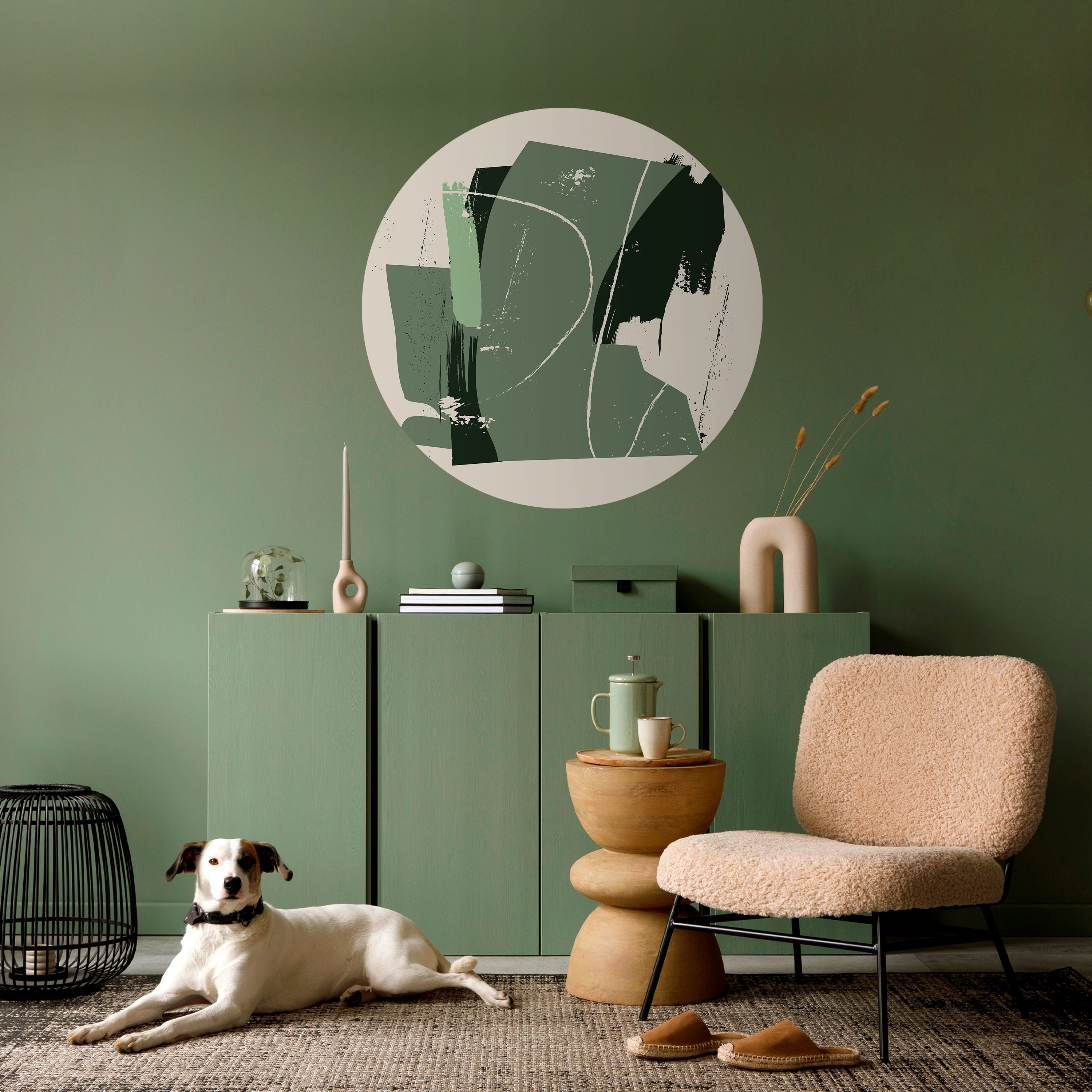 EVERGREEN ESCAPE Naklejka okrągła