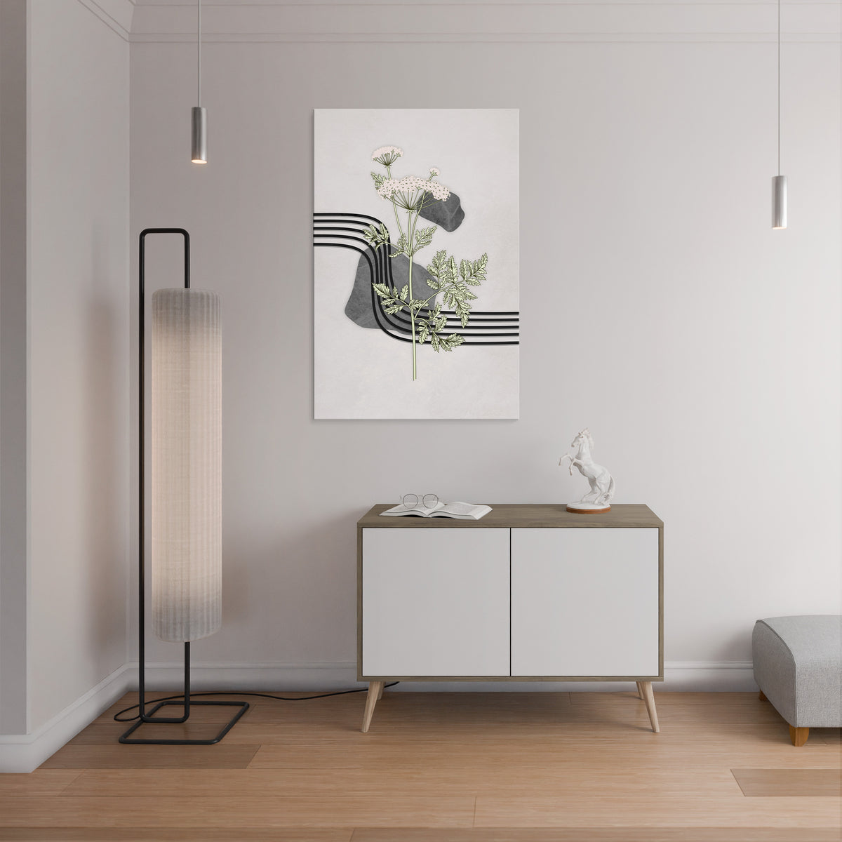 HERACLEUM ARRAY Pionowy obraz na płótnie