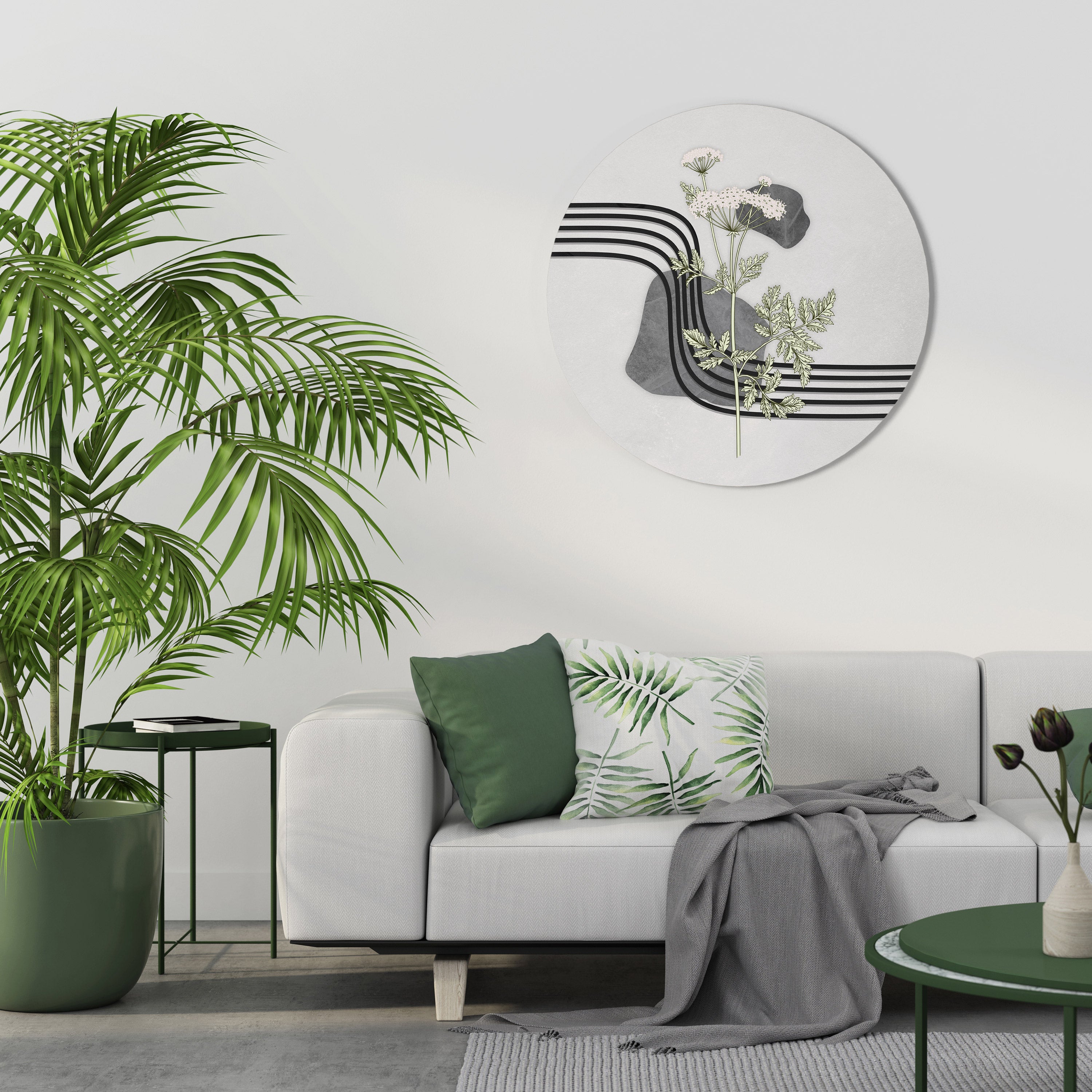 HERACLEUM ARRAY Obraz okrągły