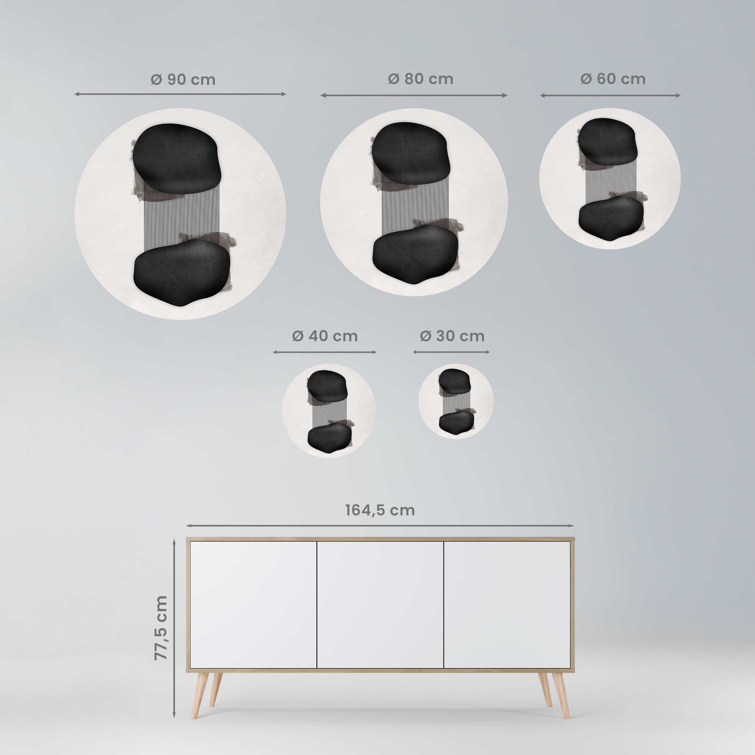 BLACK OVERTURE Naklejka okrągła