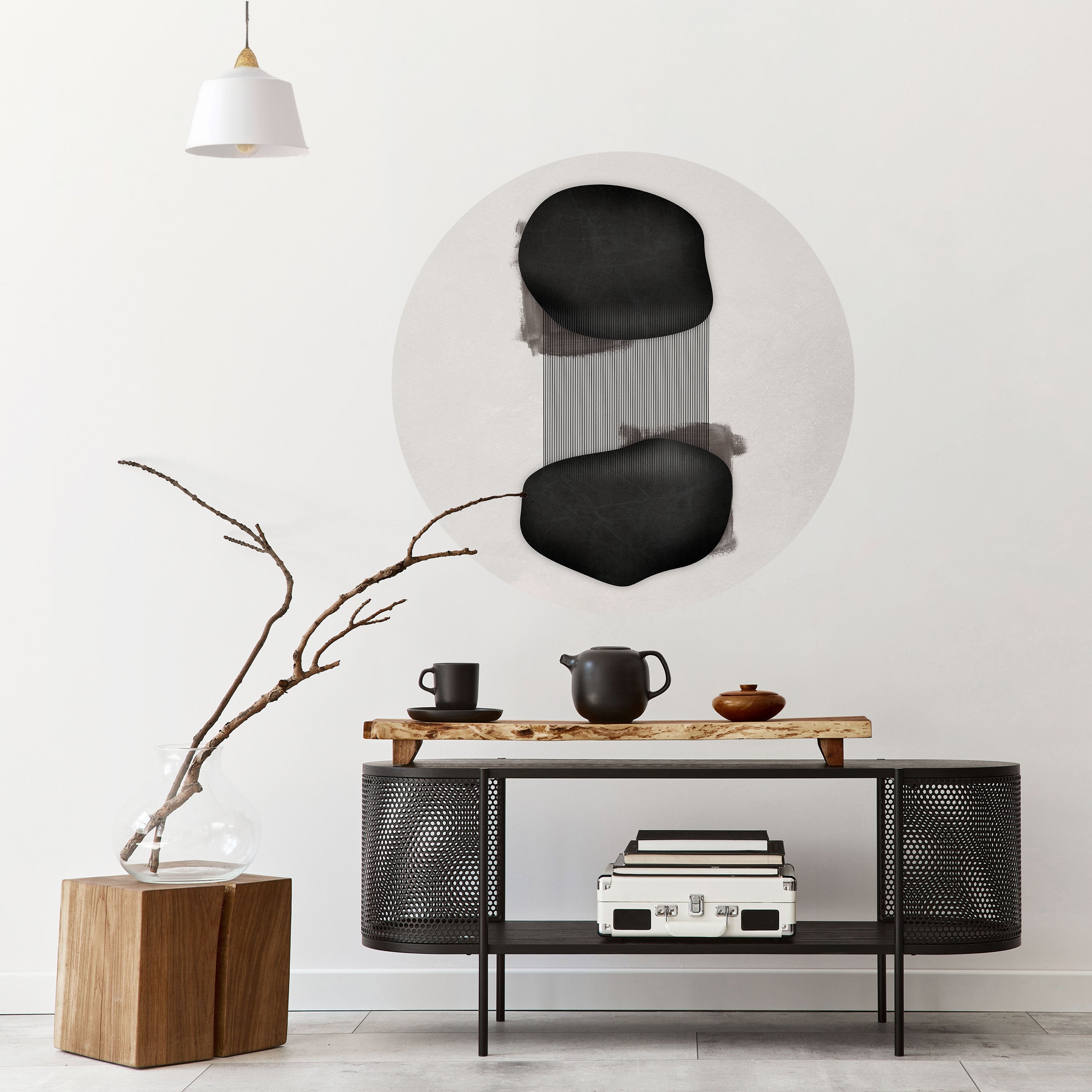 BLACK OVERTURE Naklejka okrągła