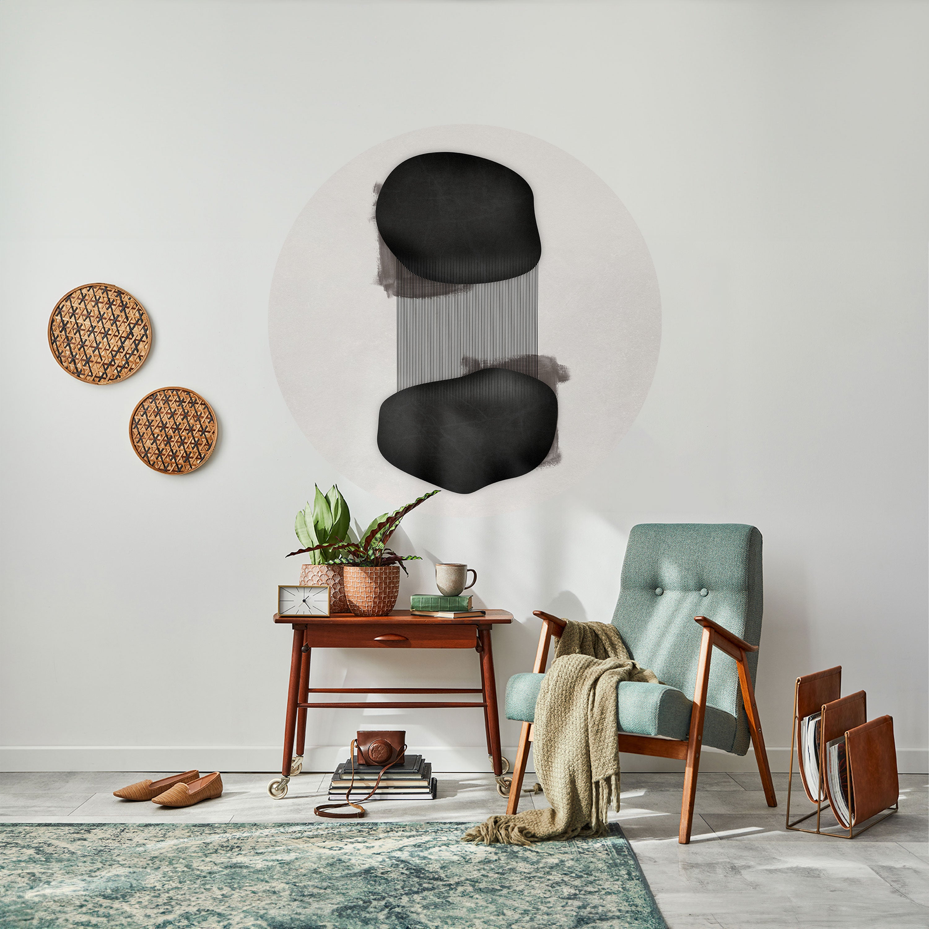 BLACK OVERTURE Naklejka okrągła