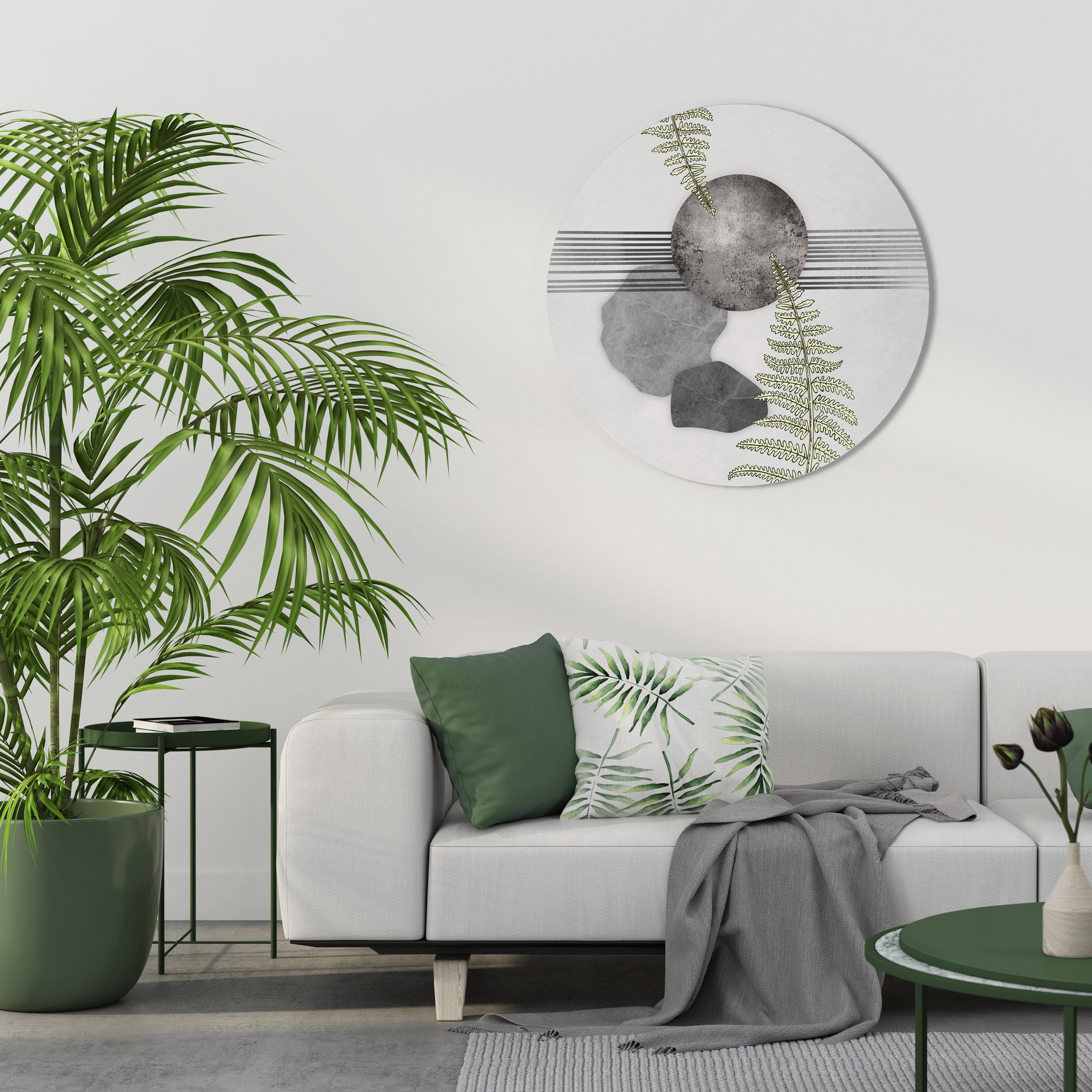 FERN MELANCHOLY Obraz okrągły