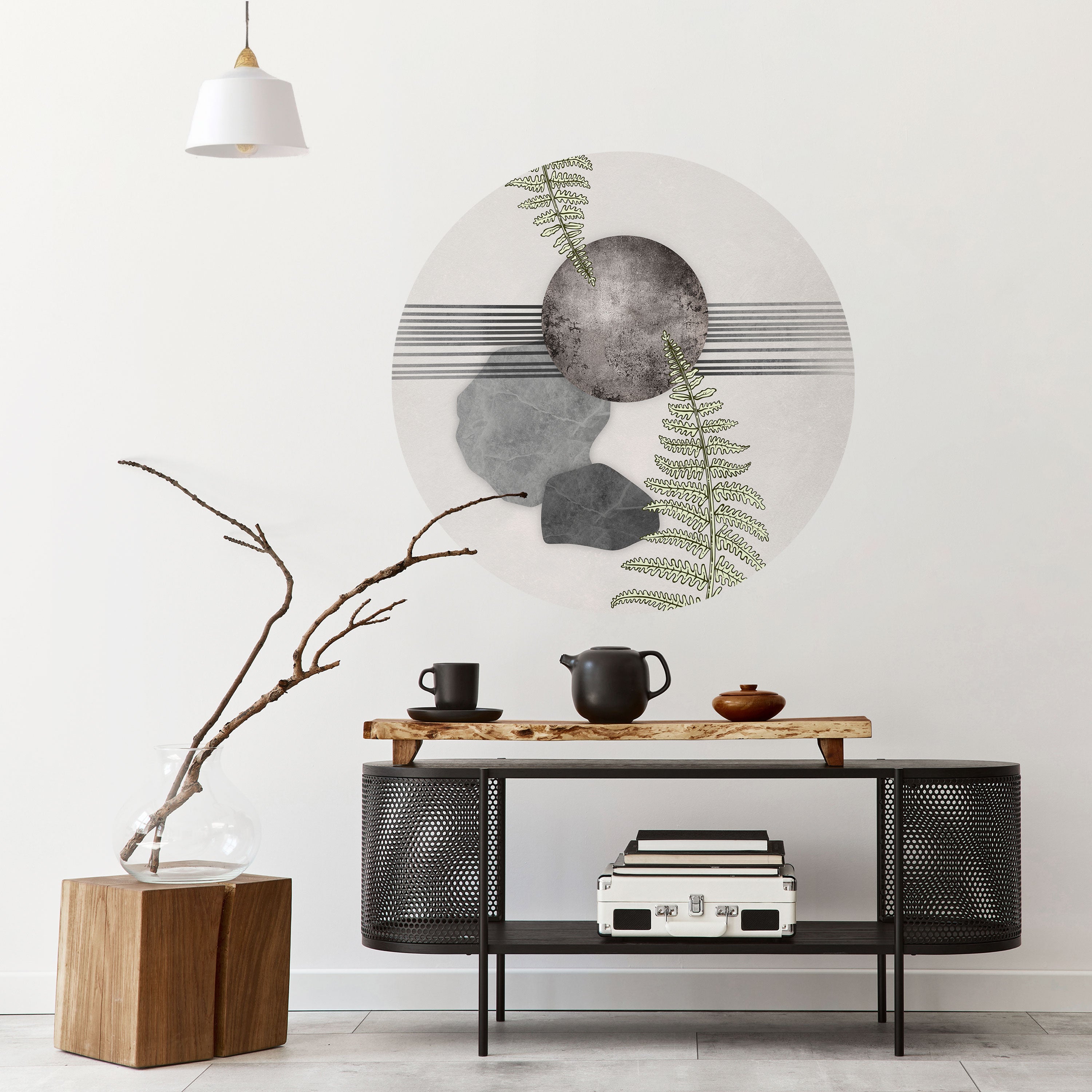 FERN MELANCHOLY Naklejka okrągła