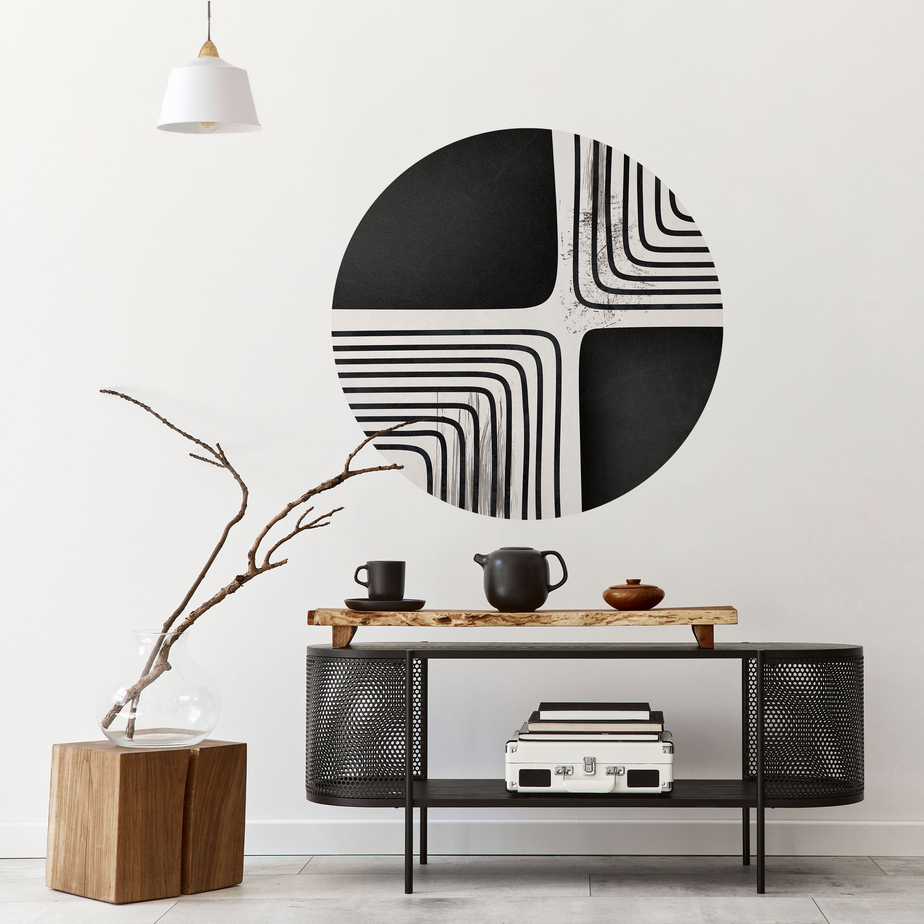 DARKSIDE OF THE LINE Naklejka okrągła