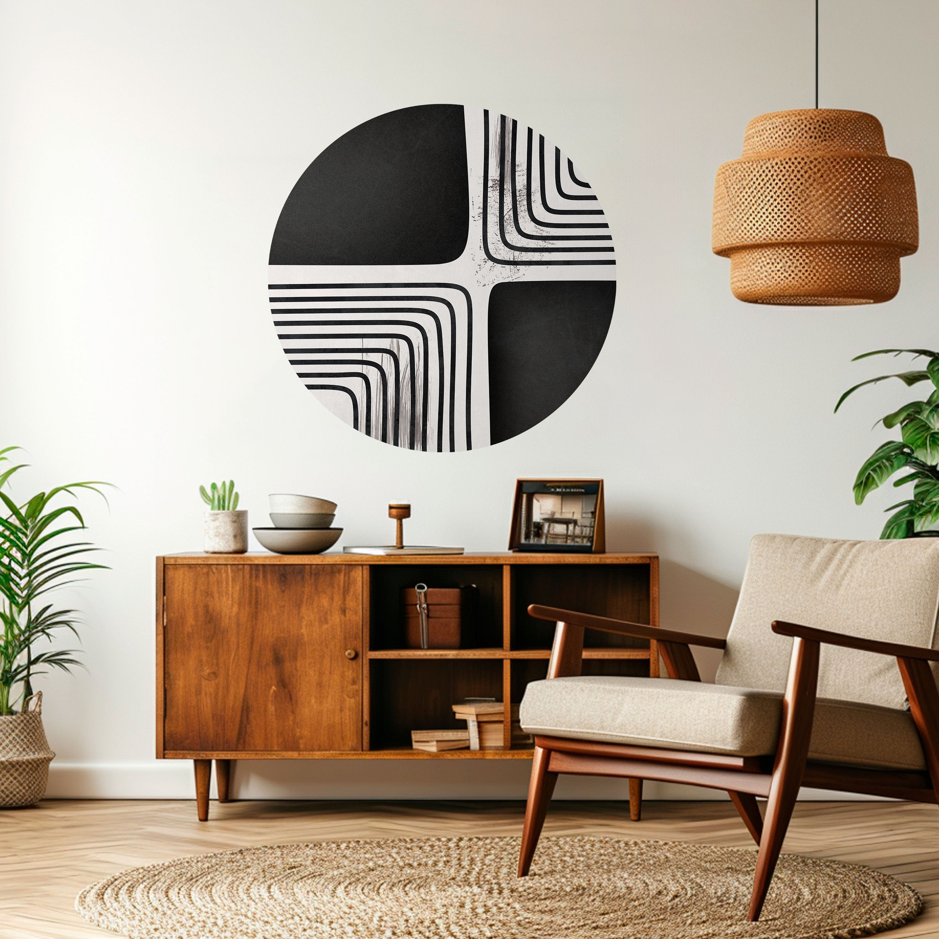 DARKSIDE OF THE LINE Naklejka okrągła