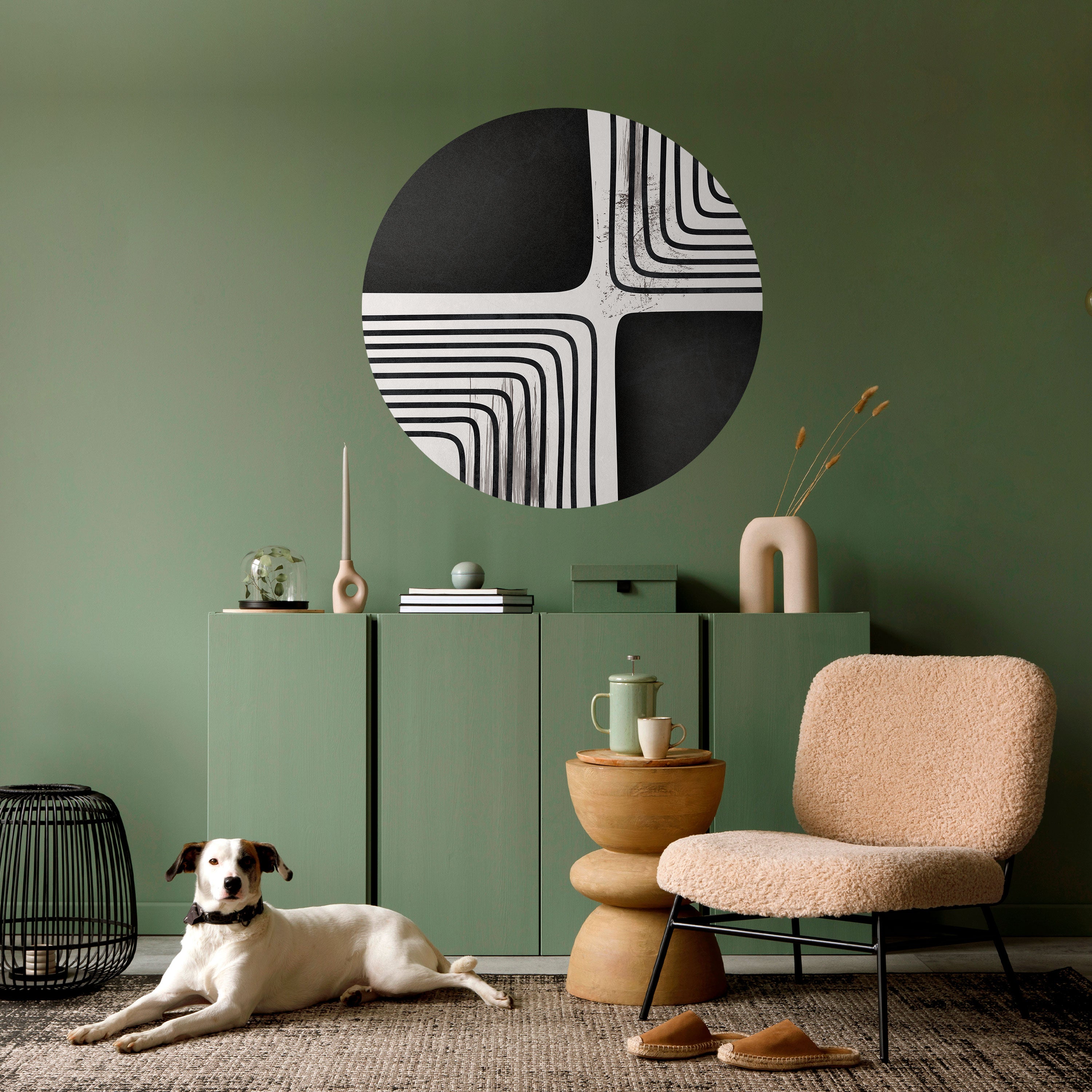 DARKSIDE OF THE LINE Naklejka okrągła