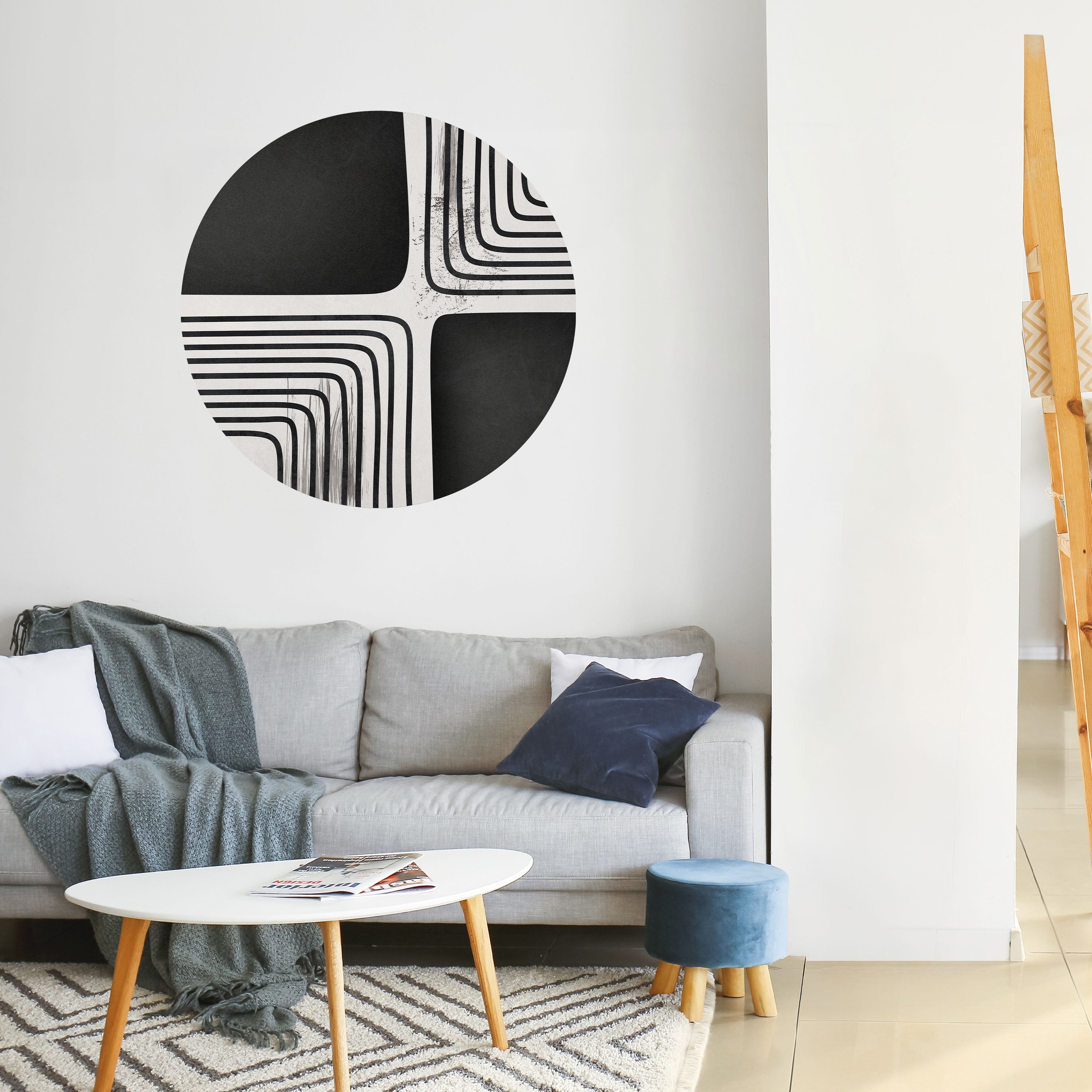 DARKSIDE OF THE LINE Naklejka okrągła