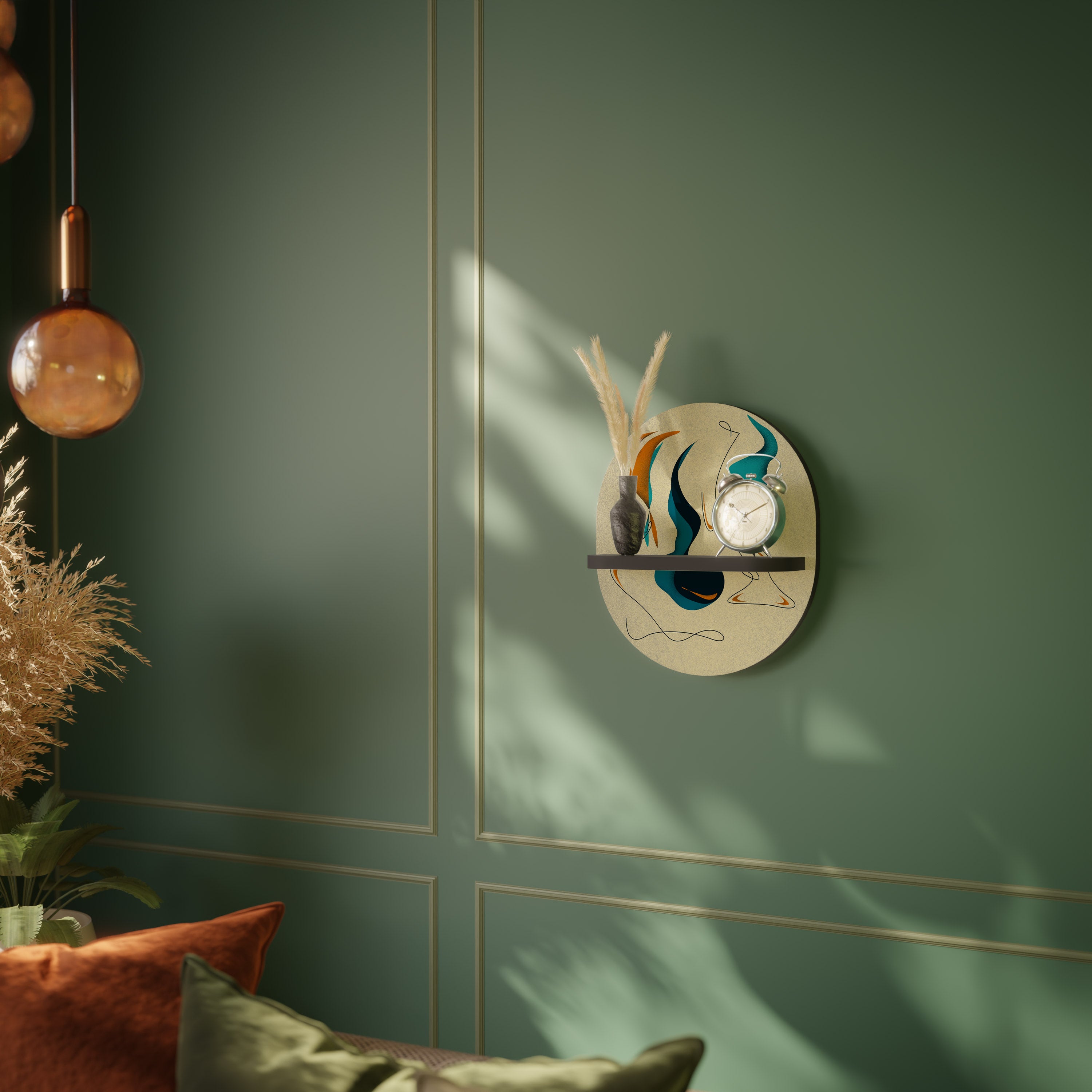 DREAMY DAZE Półka owalna Czarna