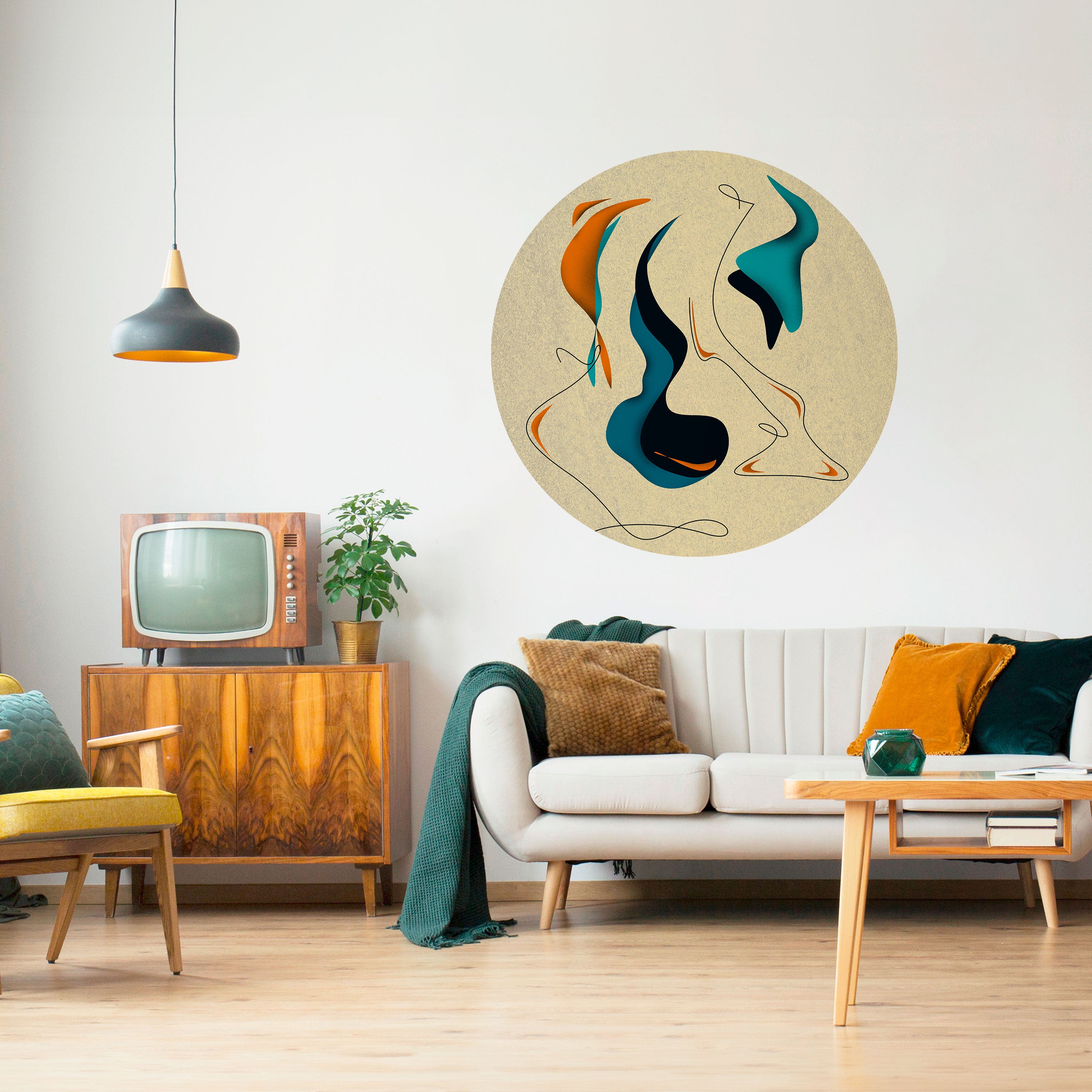 DREAMY DAZE Naklejka okrągła