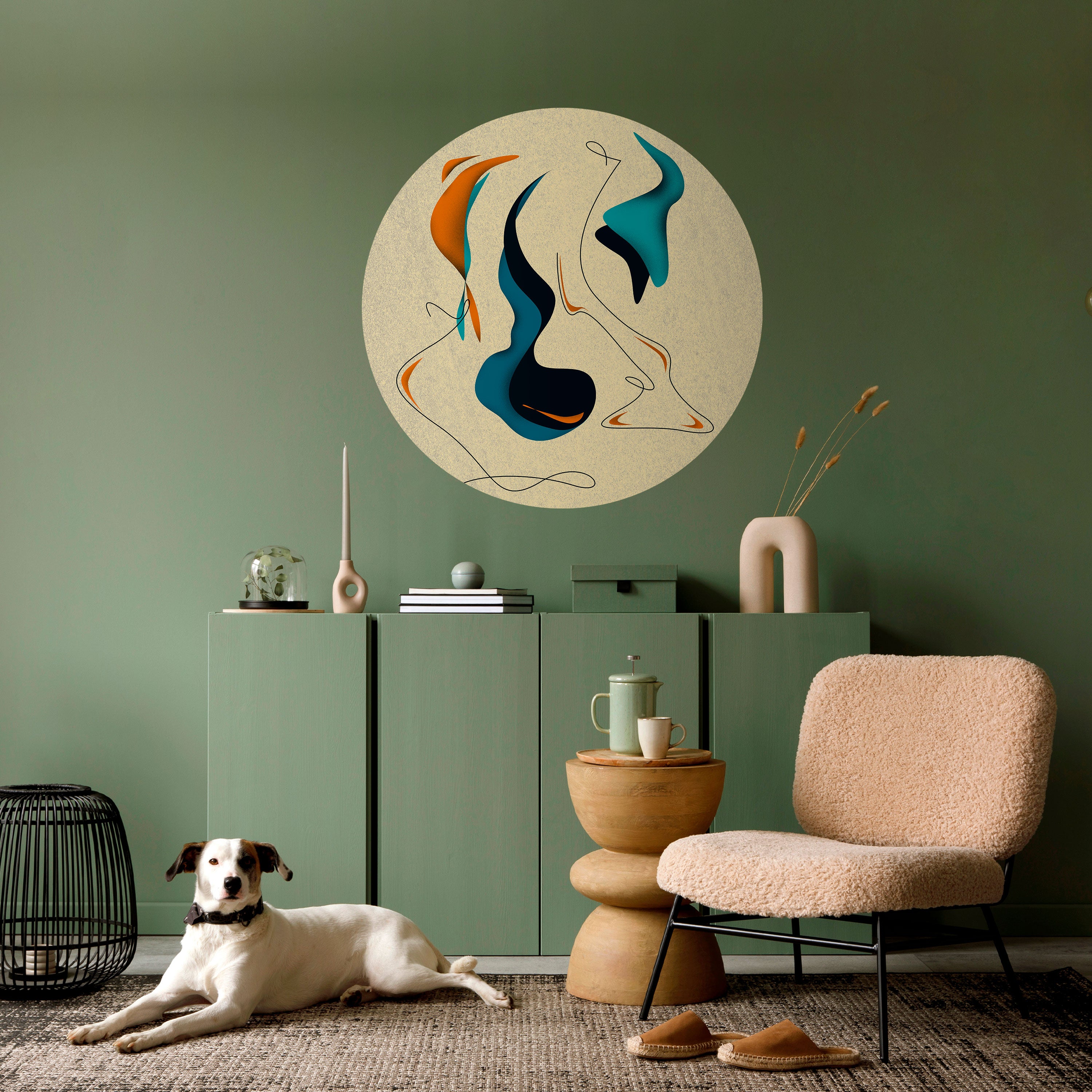 DREAMY DAZE Naklejka okrągła