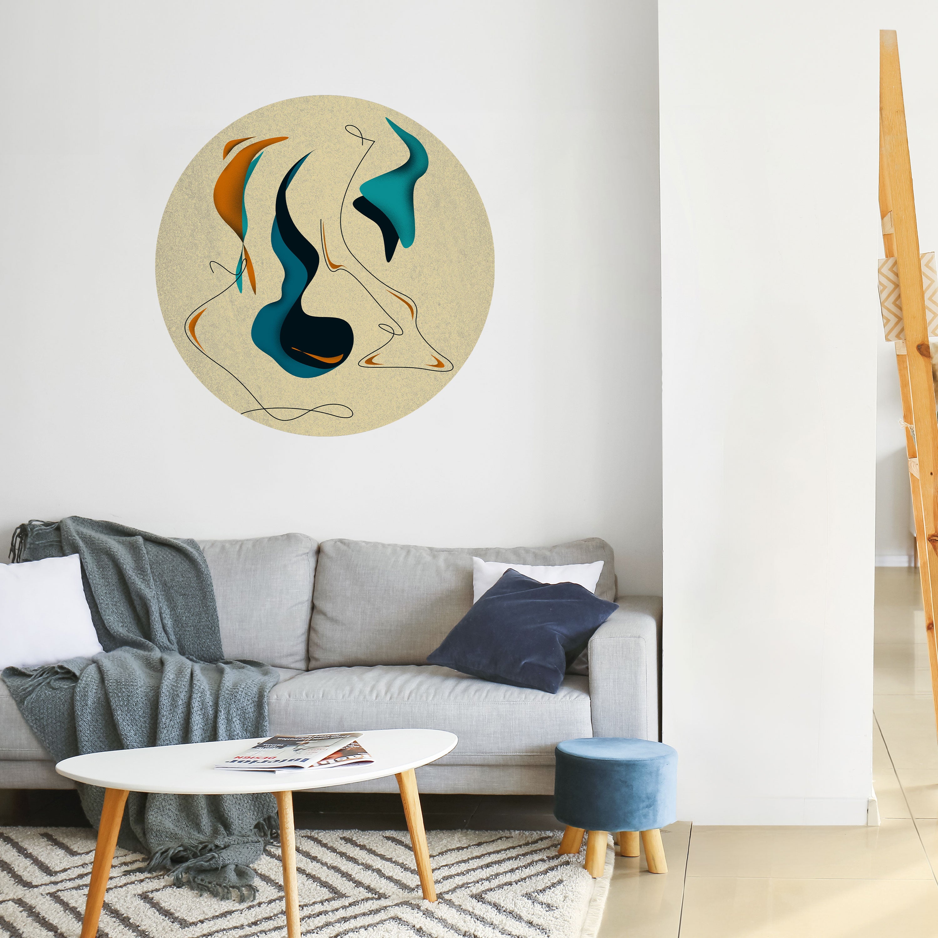 DREAMY DAZE Naklejka okrągła