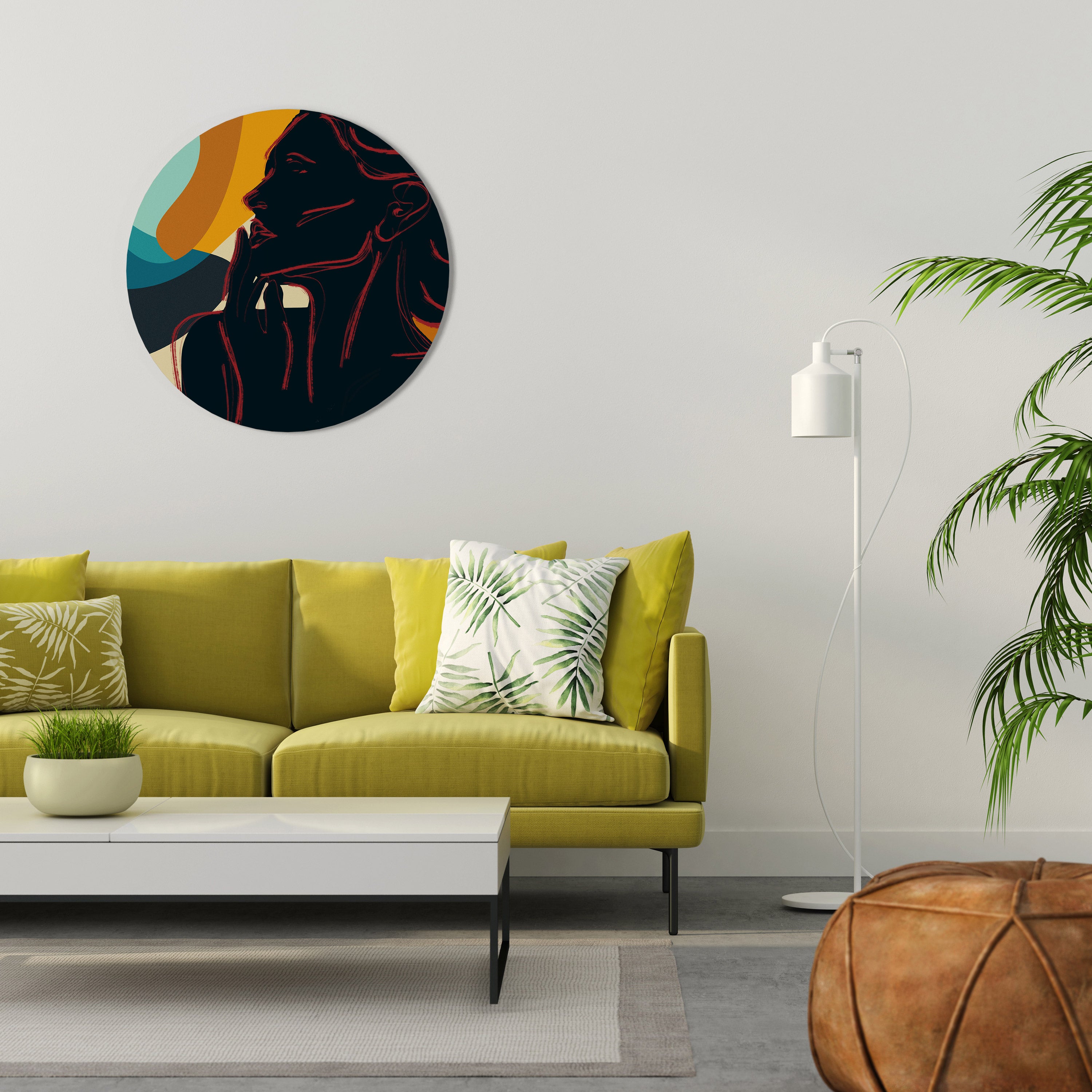 SILHOUETTE SONATA Obraz okrągły