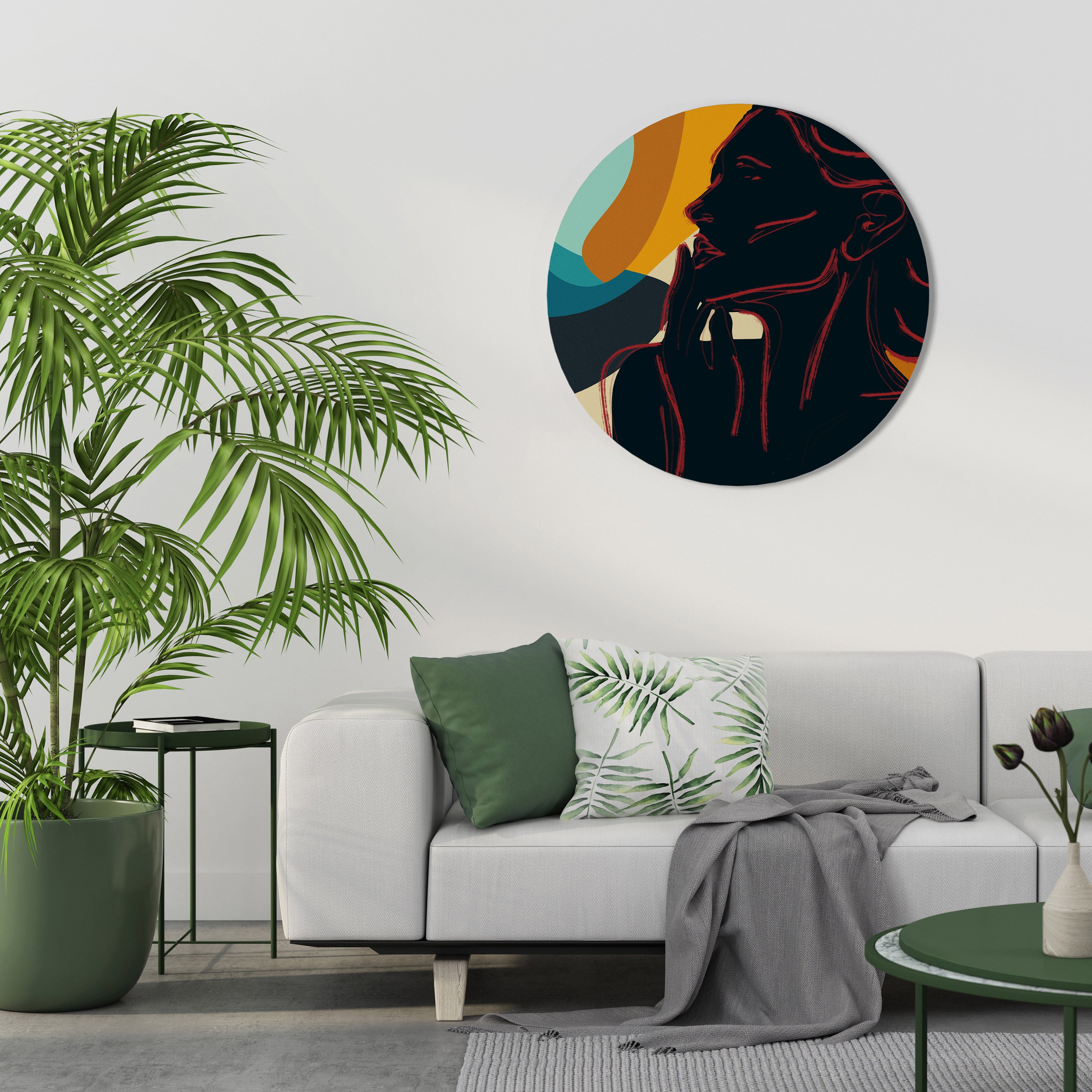 SILHOUETTE SONATA Obraz okrągły