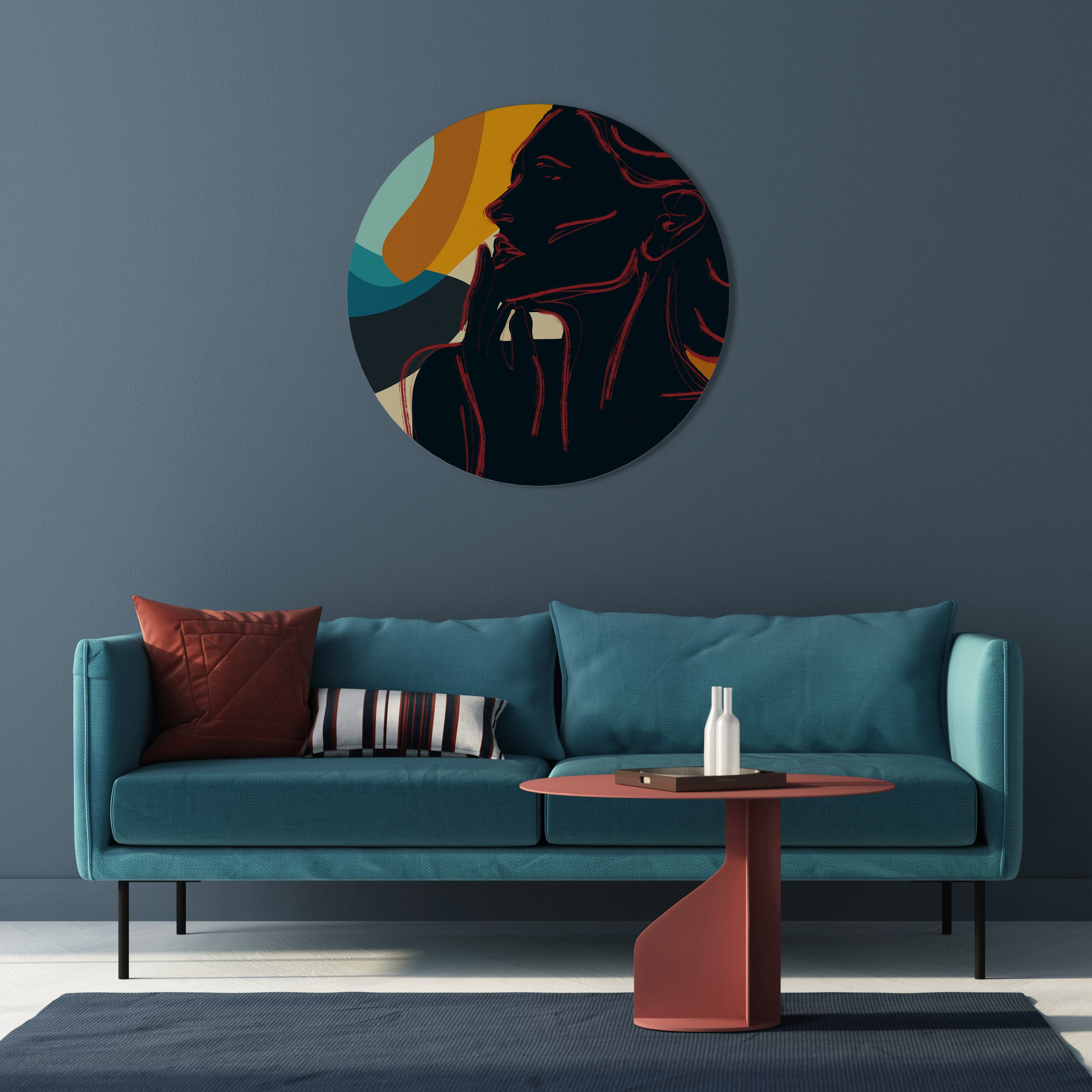 SILHOUETTE SONATA Obraz okrągły