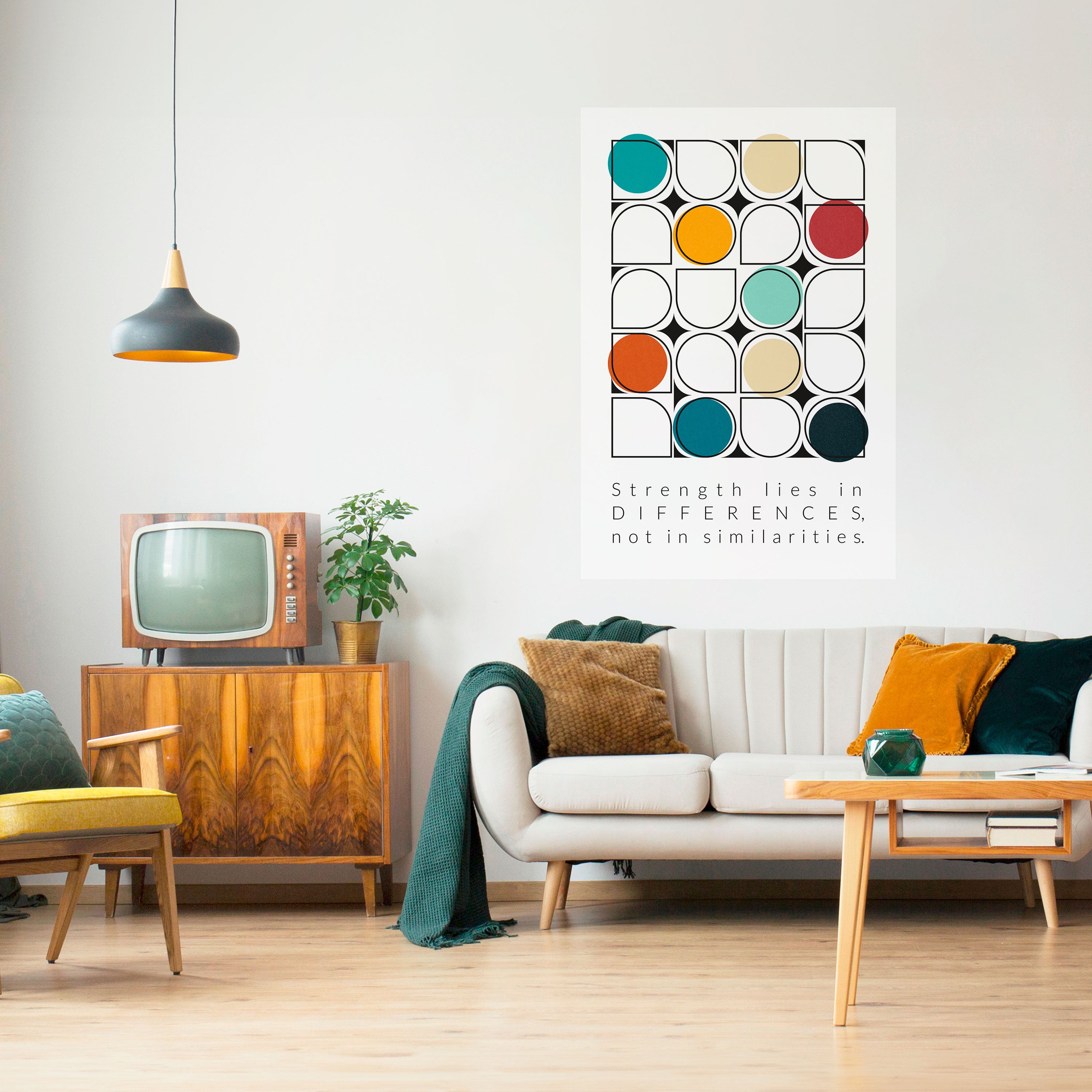 HUE HARMONY Naklejka/Plakat pionowy