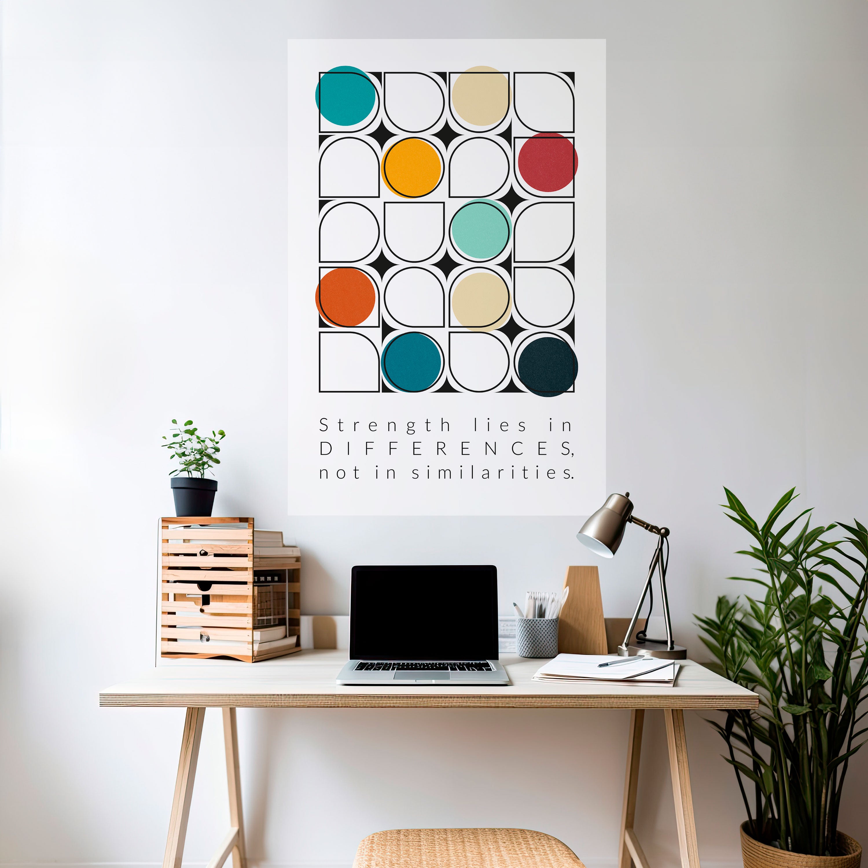 HUE HARMONY Naklejka/Plakat pionowy