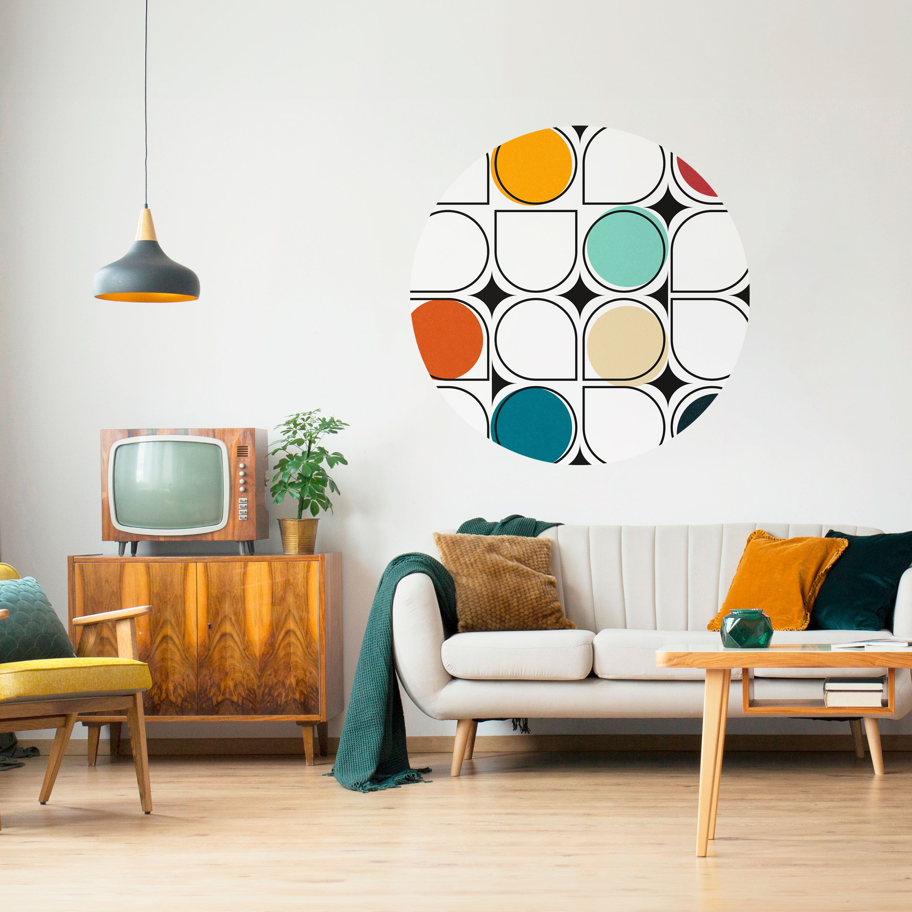 HUE HARMONY Naklejka okrągła