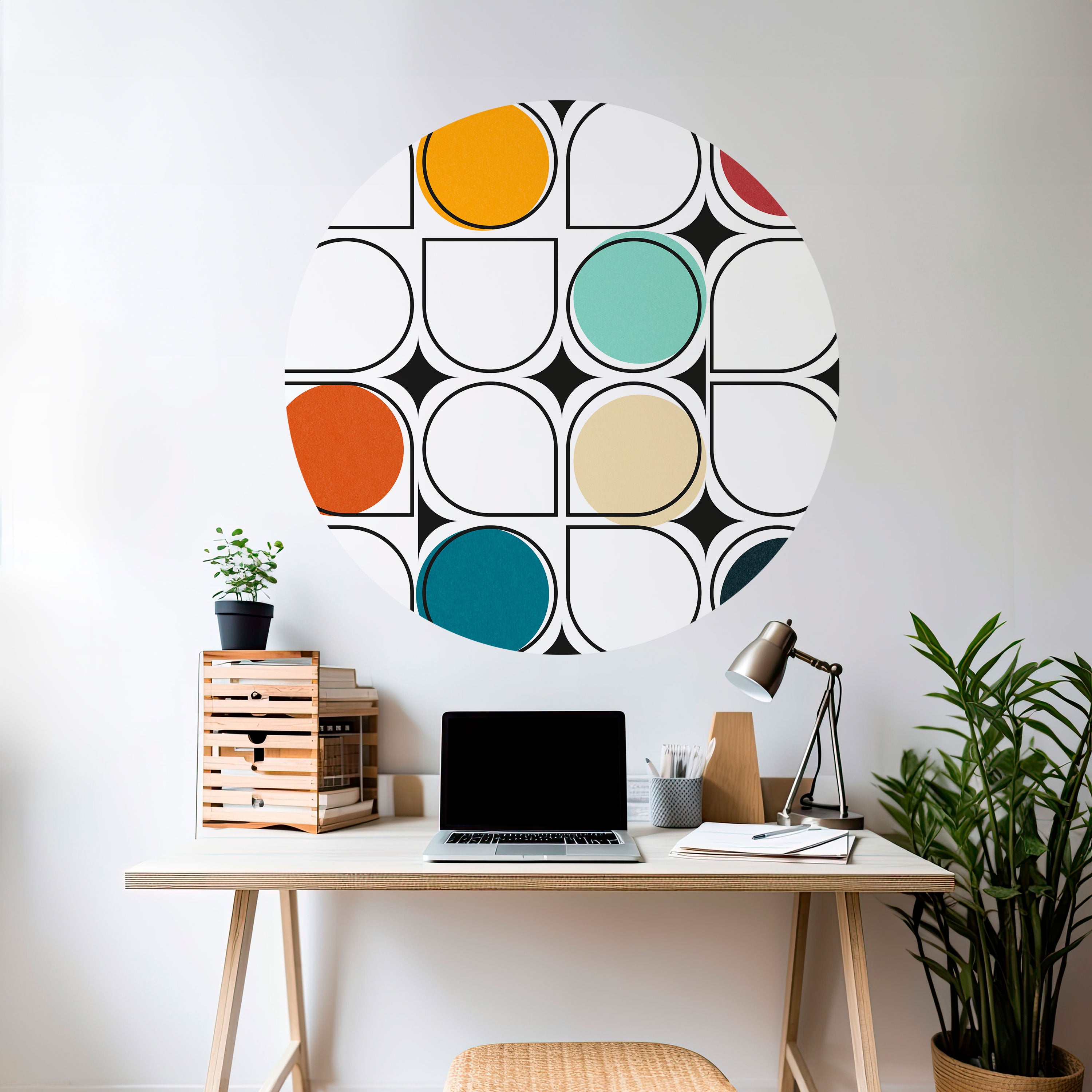 HUE HARMONY Naklejka okrągła