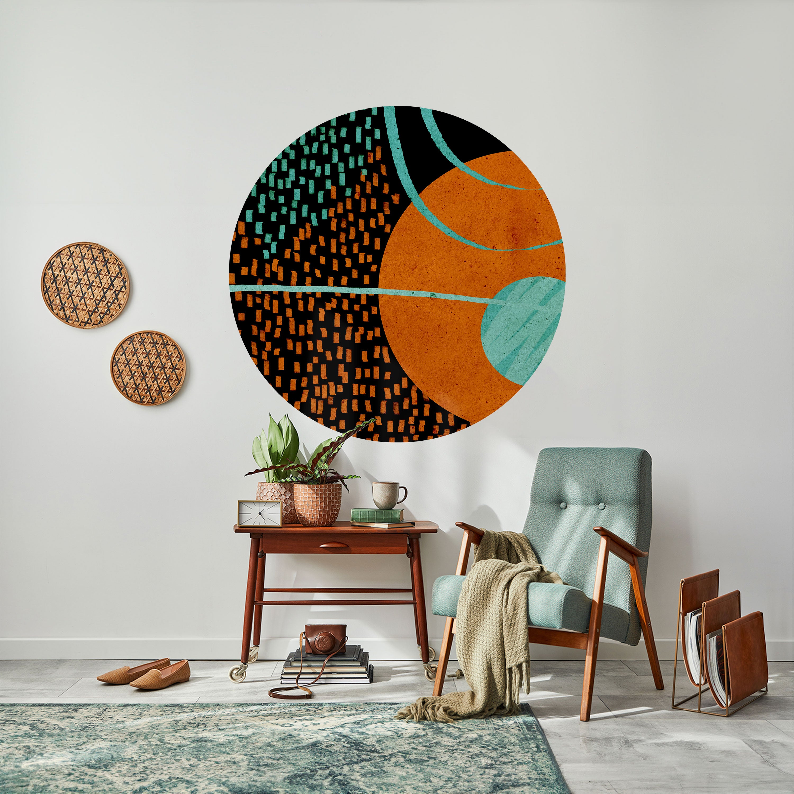 GEODE GLIMMER Naklejka okrągła