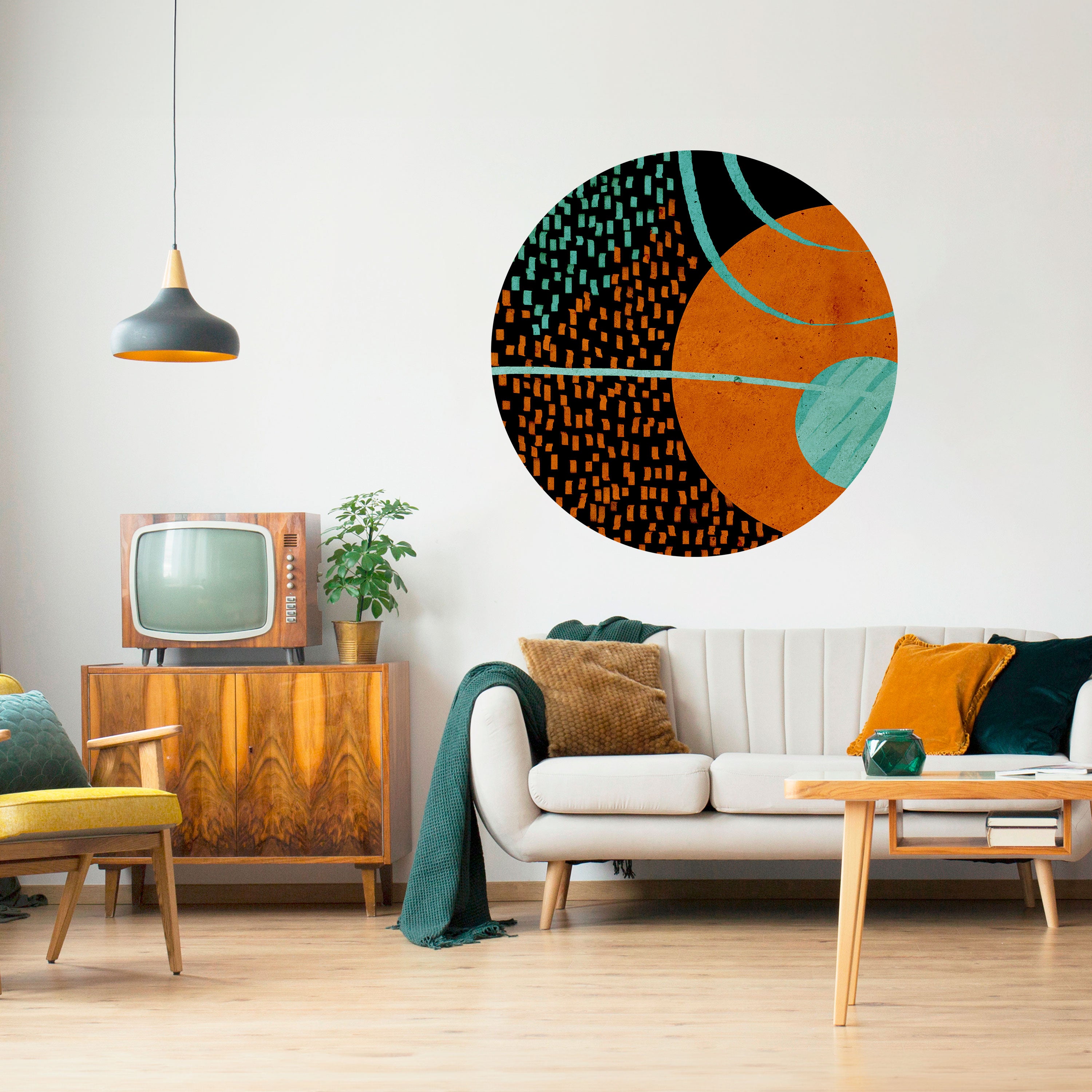 GEODE GLIMMER Naklejka okrągła