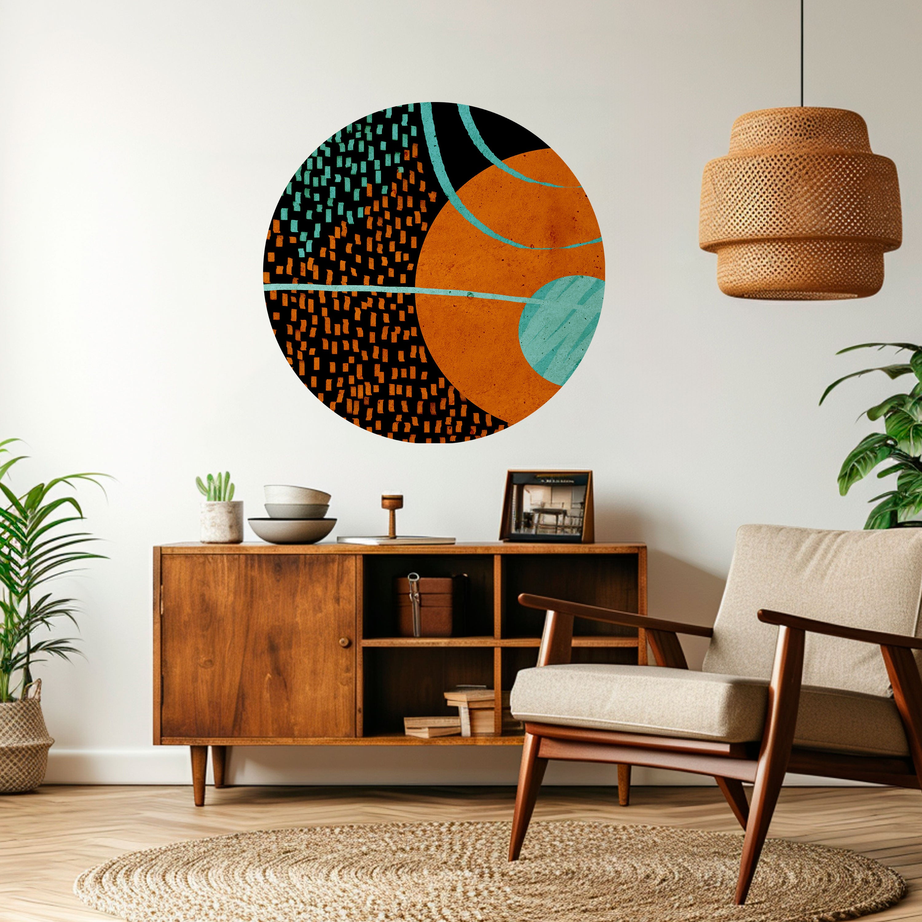 GEODE GLIMMER Naklejka okrągła