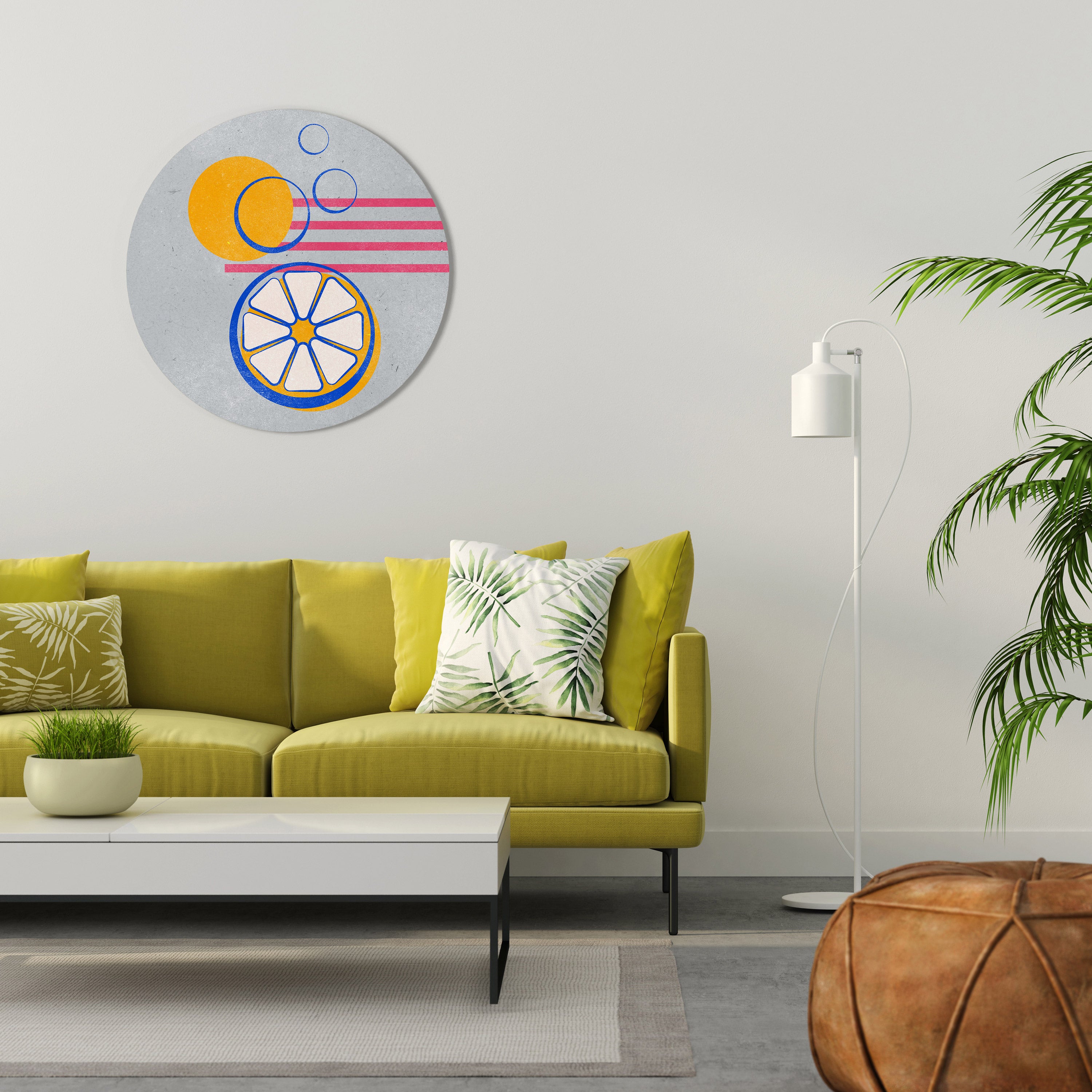 CITRUS SPARK Obraz okrągły