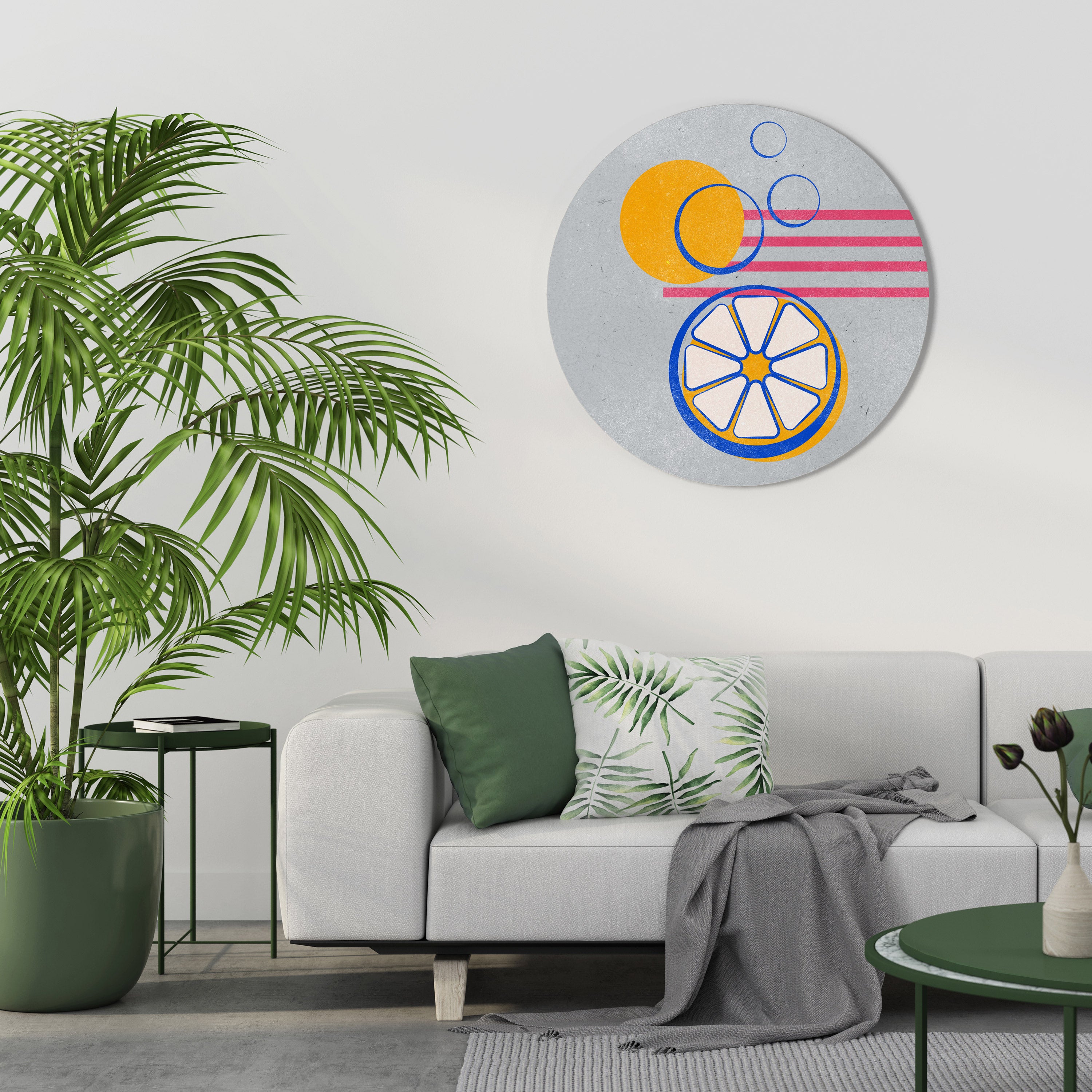 CITRUS SPARK Obraz okrągły