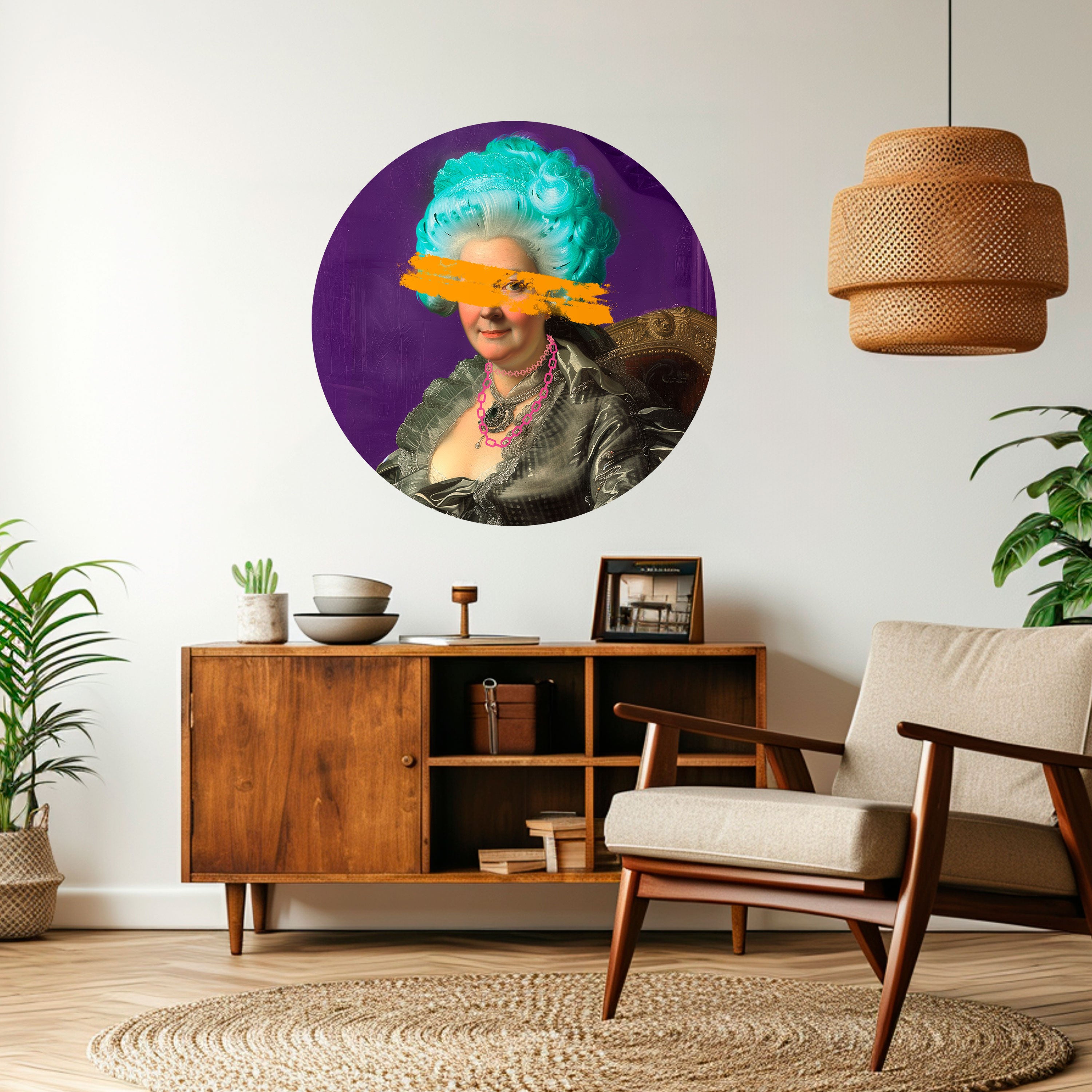 BAROQUE CHIC Naklejka okrągła