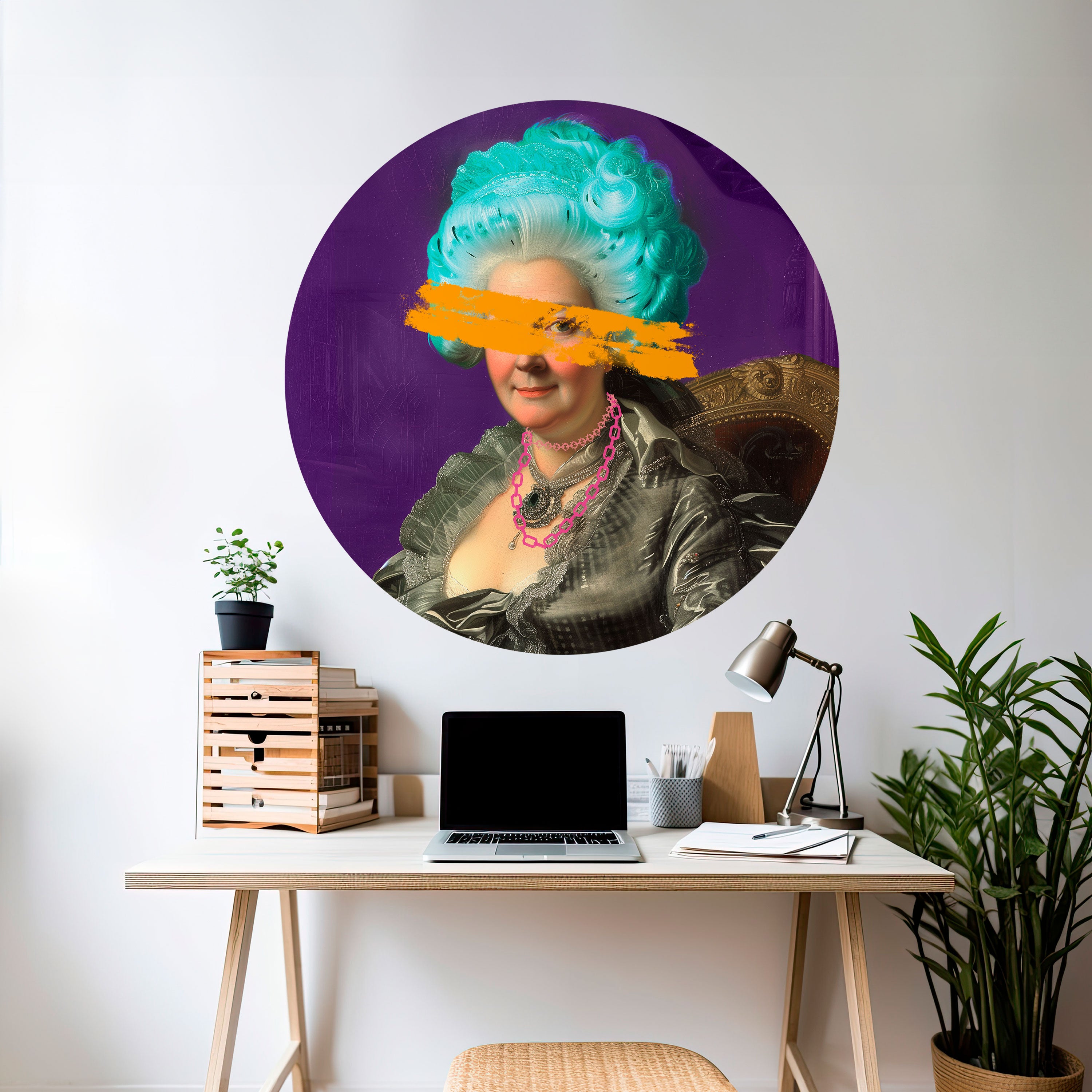 BAROQUE CHIC Naklejka okrągła