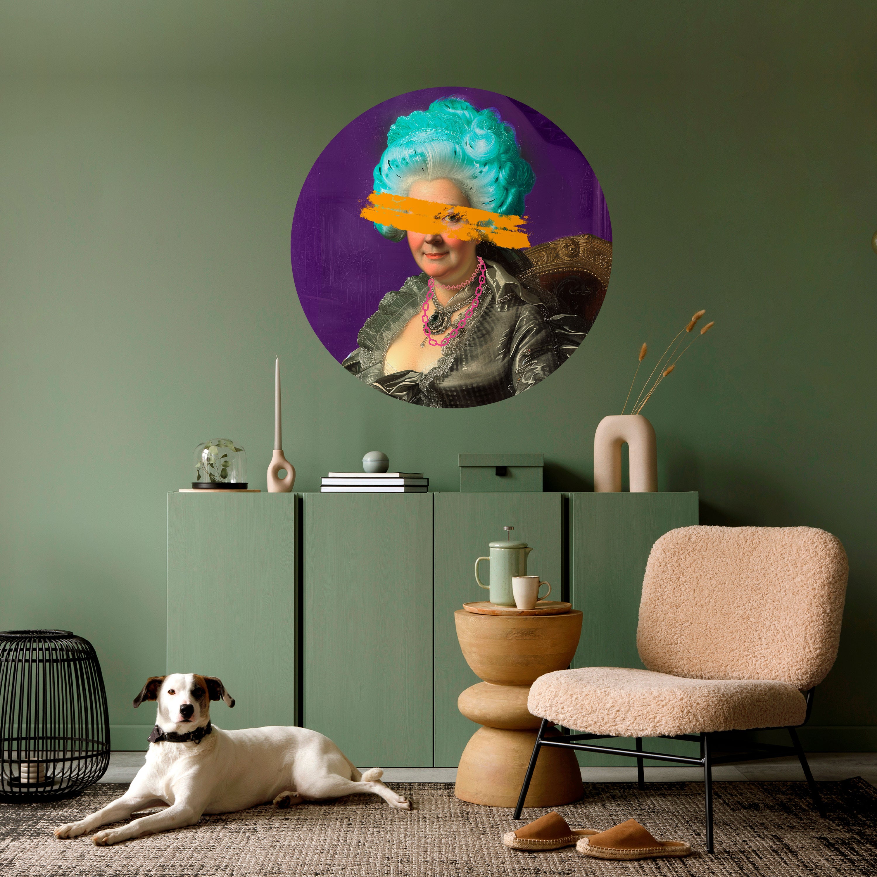 BAROQUE CHIC Naklejka okrągła