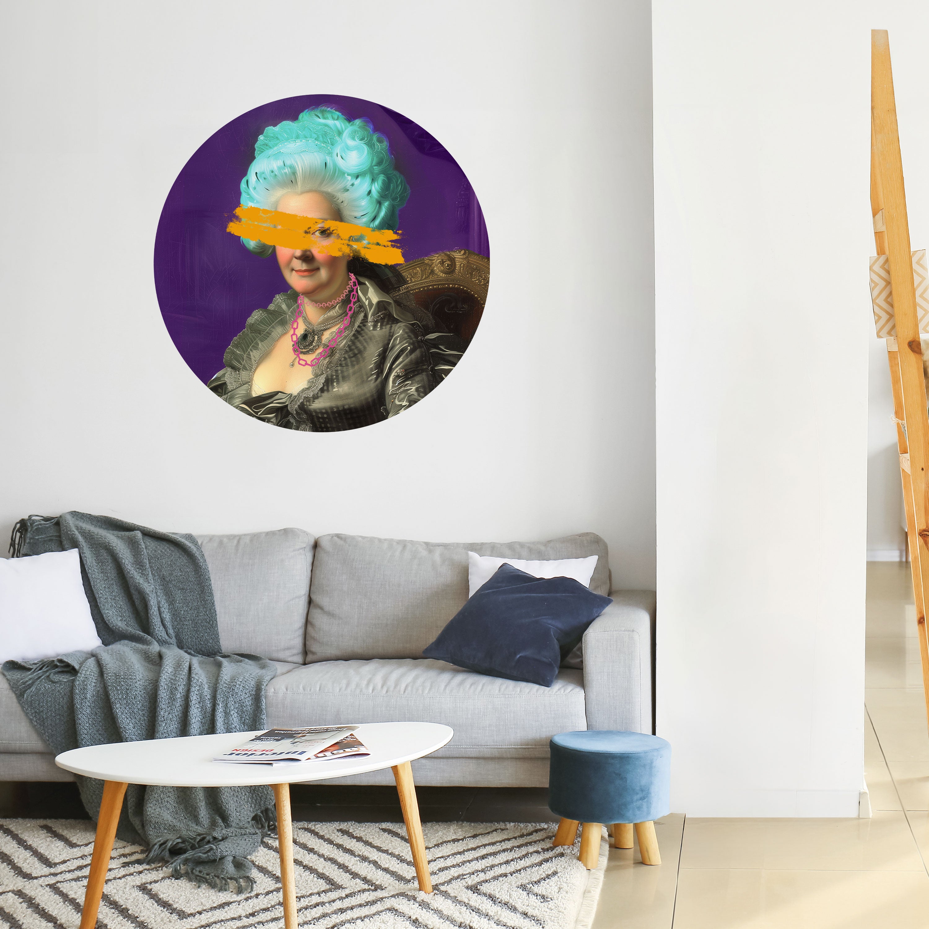 BAROQUE CHIC Naklejka okrągła