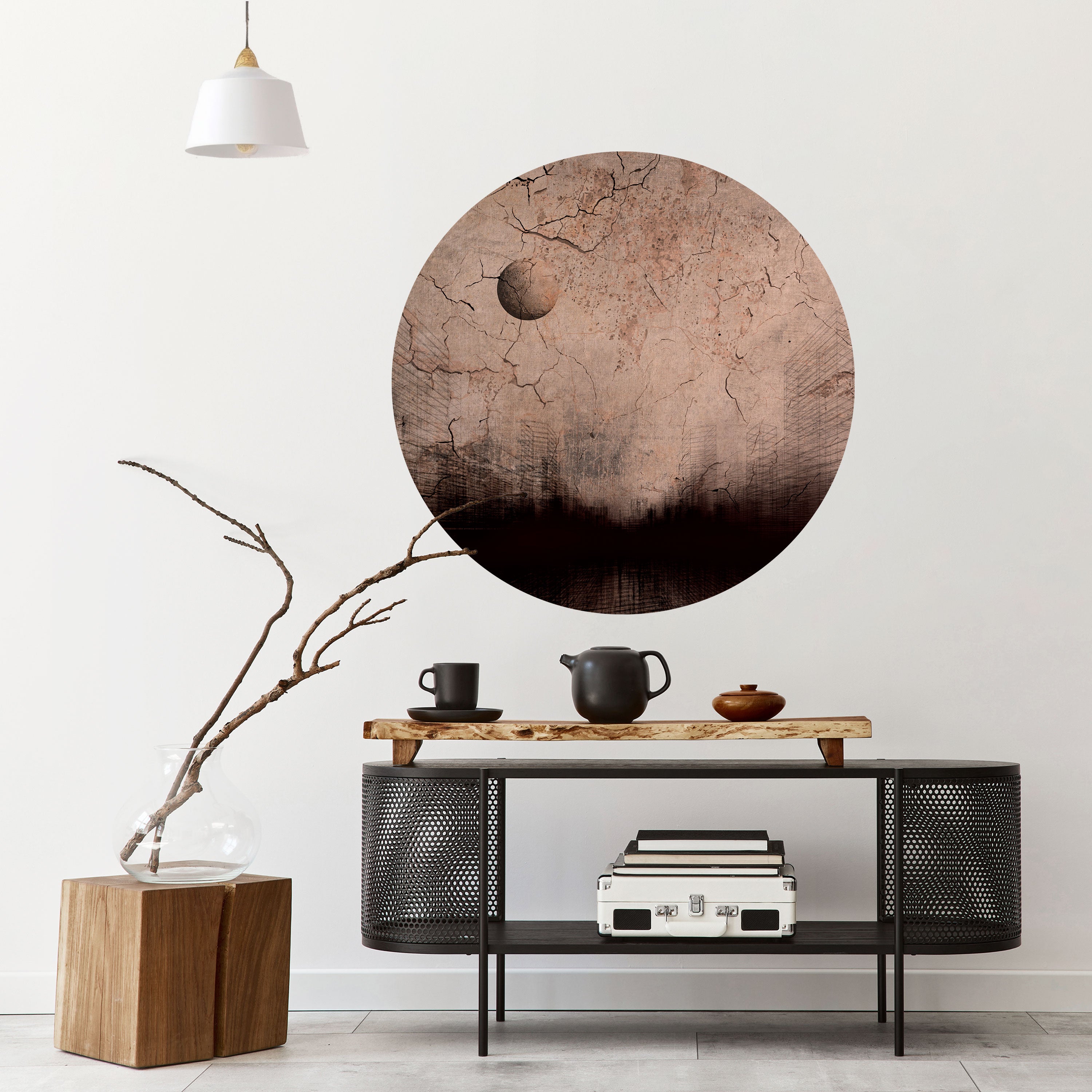 MOONBEAM THOUGHTS Naklejka okrągła