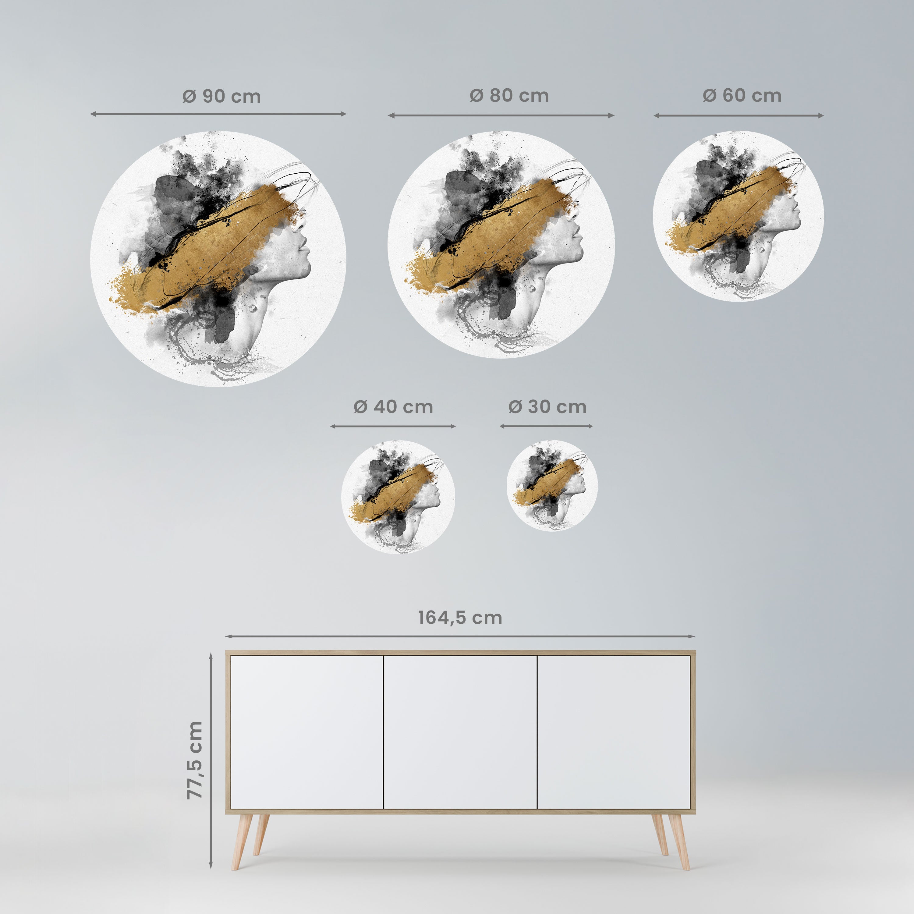 GILDED BLINDNESS Naklejka okrągła