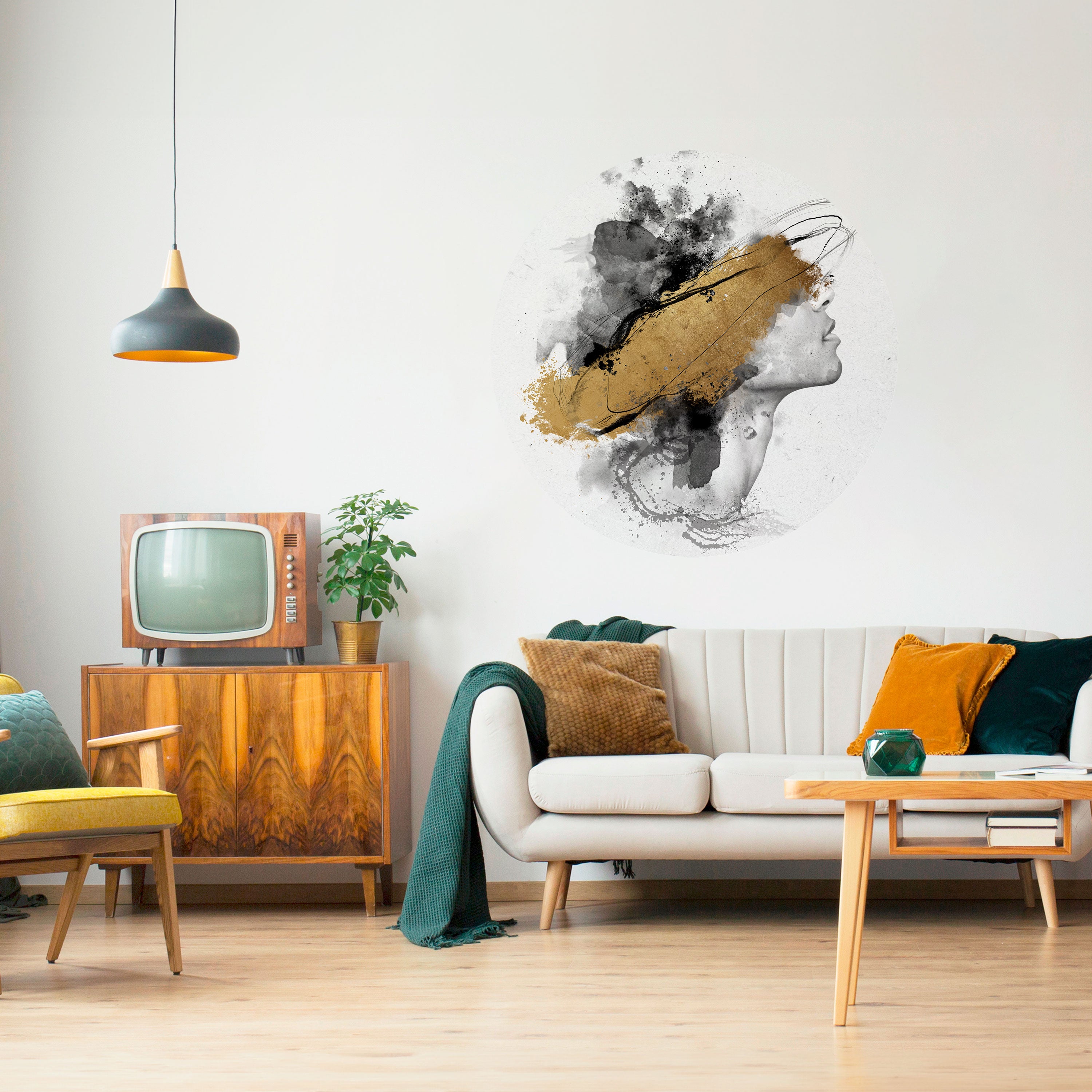 GILDED BLINDNESS Naklejka okrągła