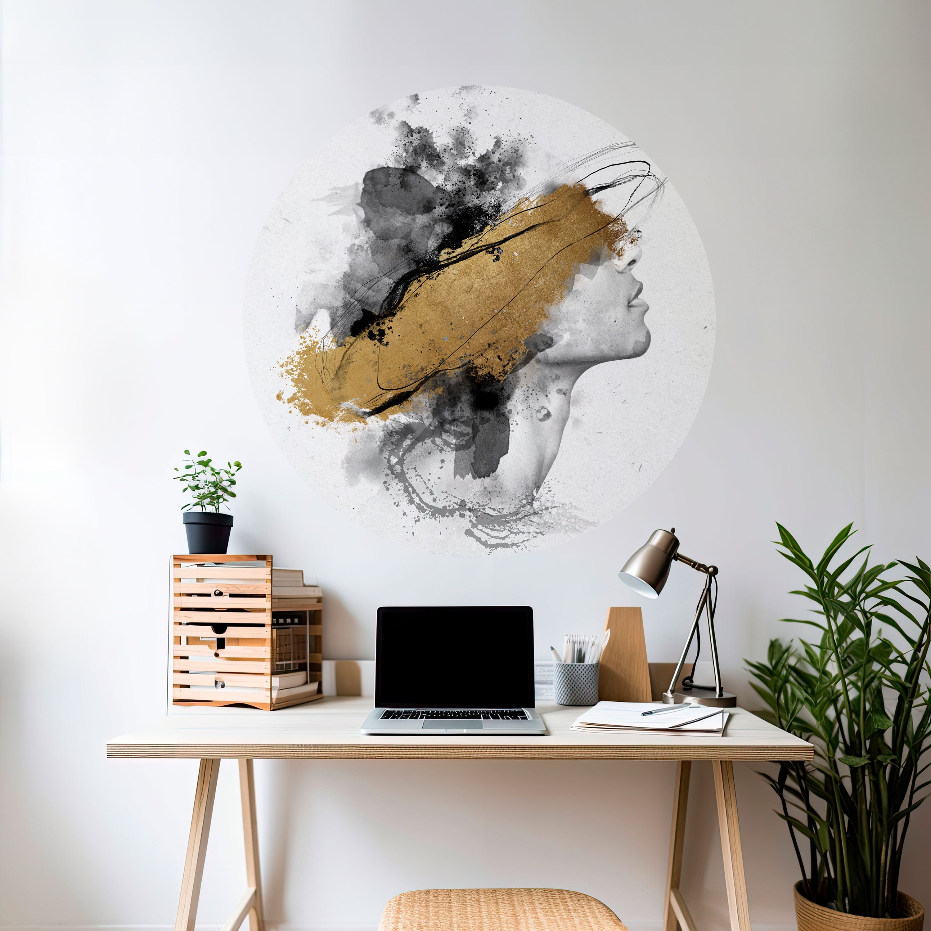 GILDED BLINDNESS Naklejka okrągła