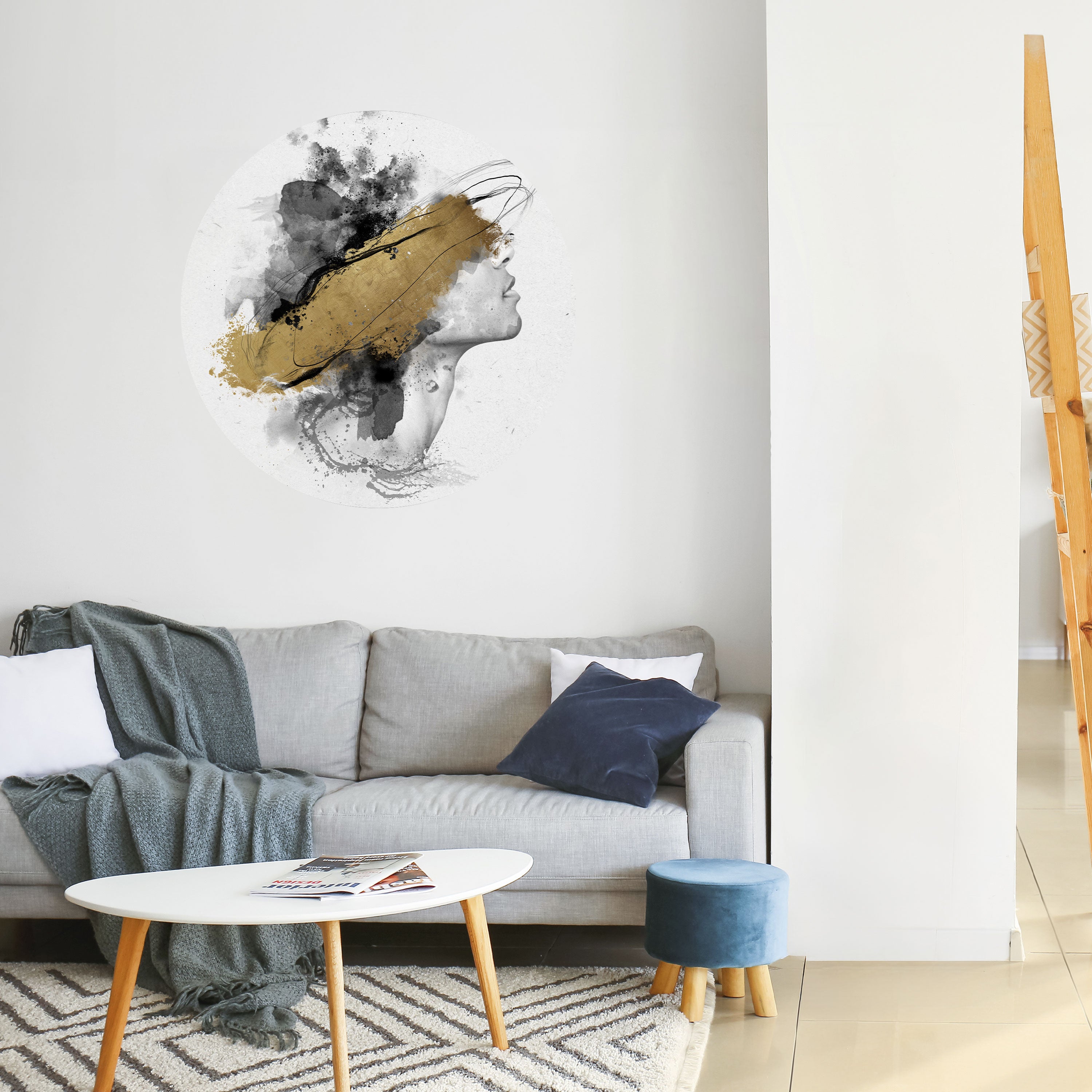 GILDED BLINDNESS Naklejka okrągła