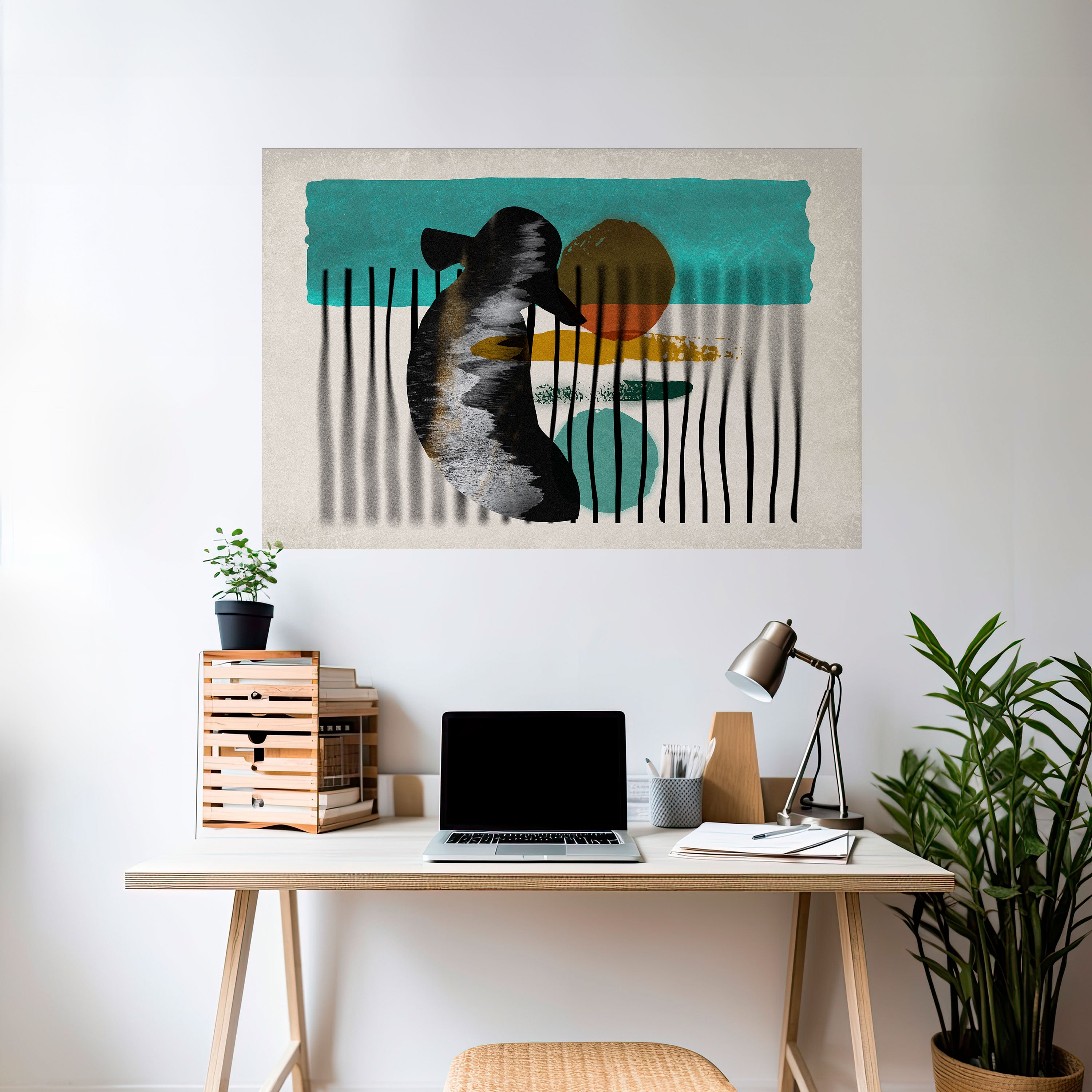 INKWELL TURQOISE Naklejka/Plakat poziomy